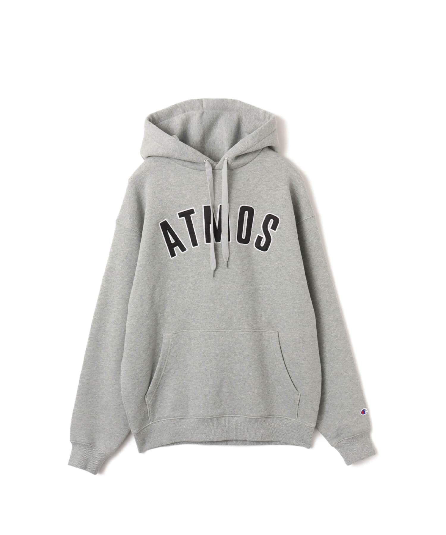 Champion x atmos Super Fleece Hooded Sweatshirt GRAYのメイン画像