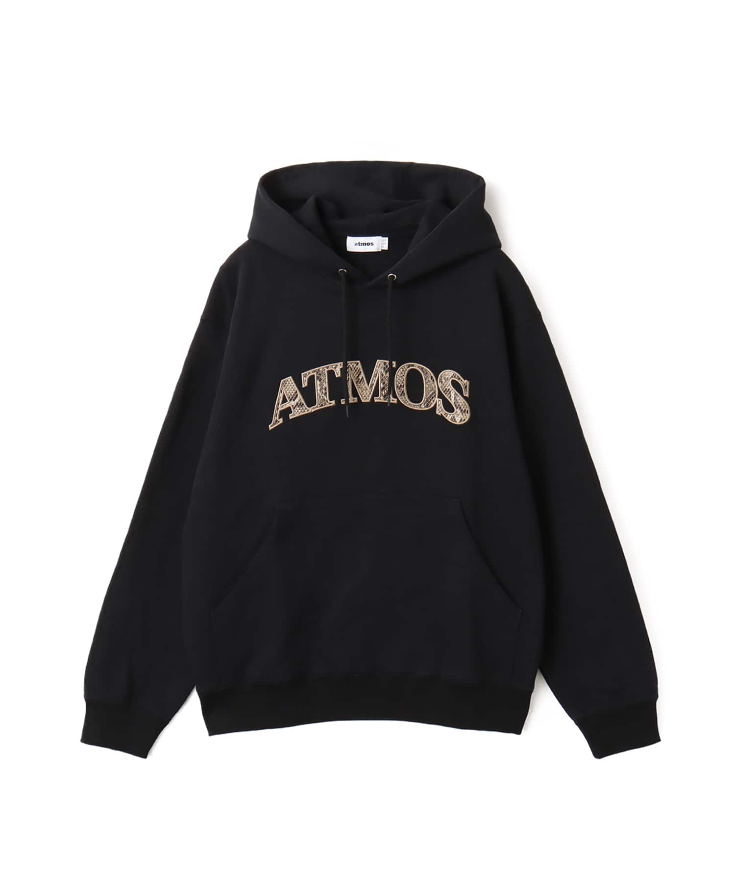 atmos Python Pattern Logo Hoodie BLACKのメイン画像