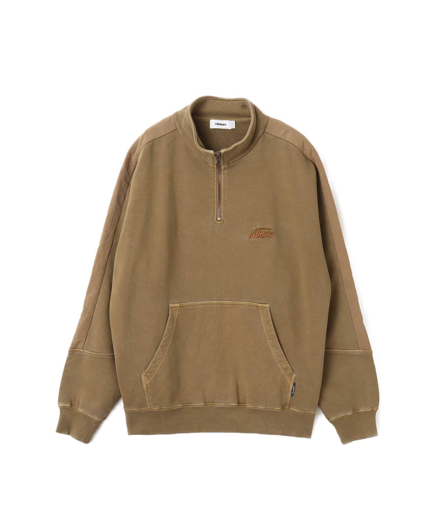 atmos Pigment Half-zip Sweatshirt BEIGEのメイン画像