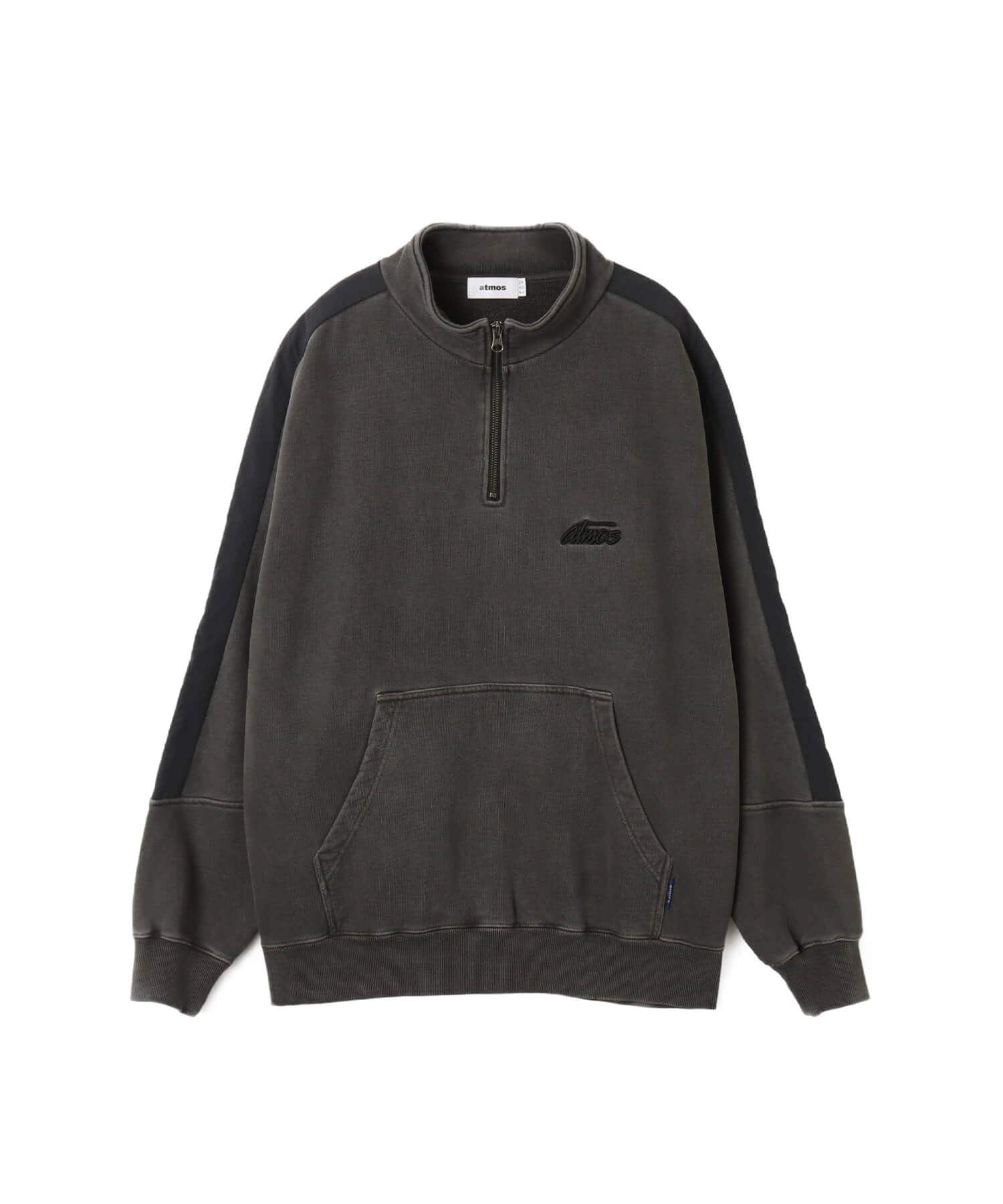 atmos Pigment Half-zip Sweatshirt BLACKのメイン画像