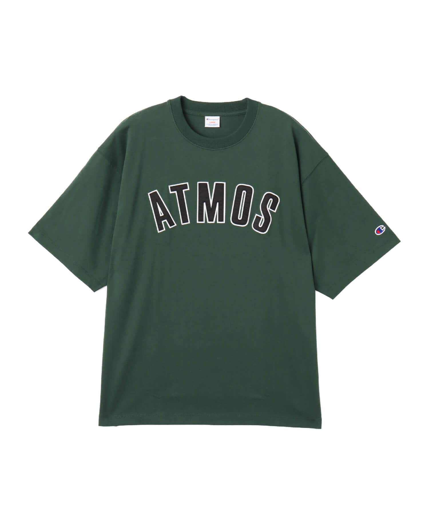 Champion x atmos 16s/1 OE Jersey T-shirt DARK GREENのメイン画像