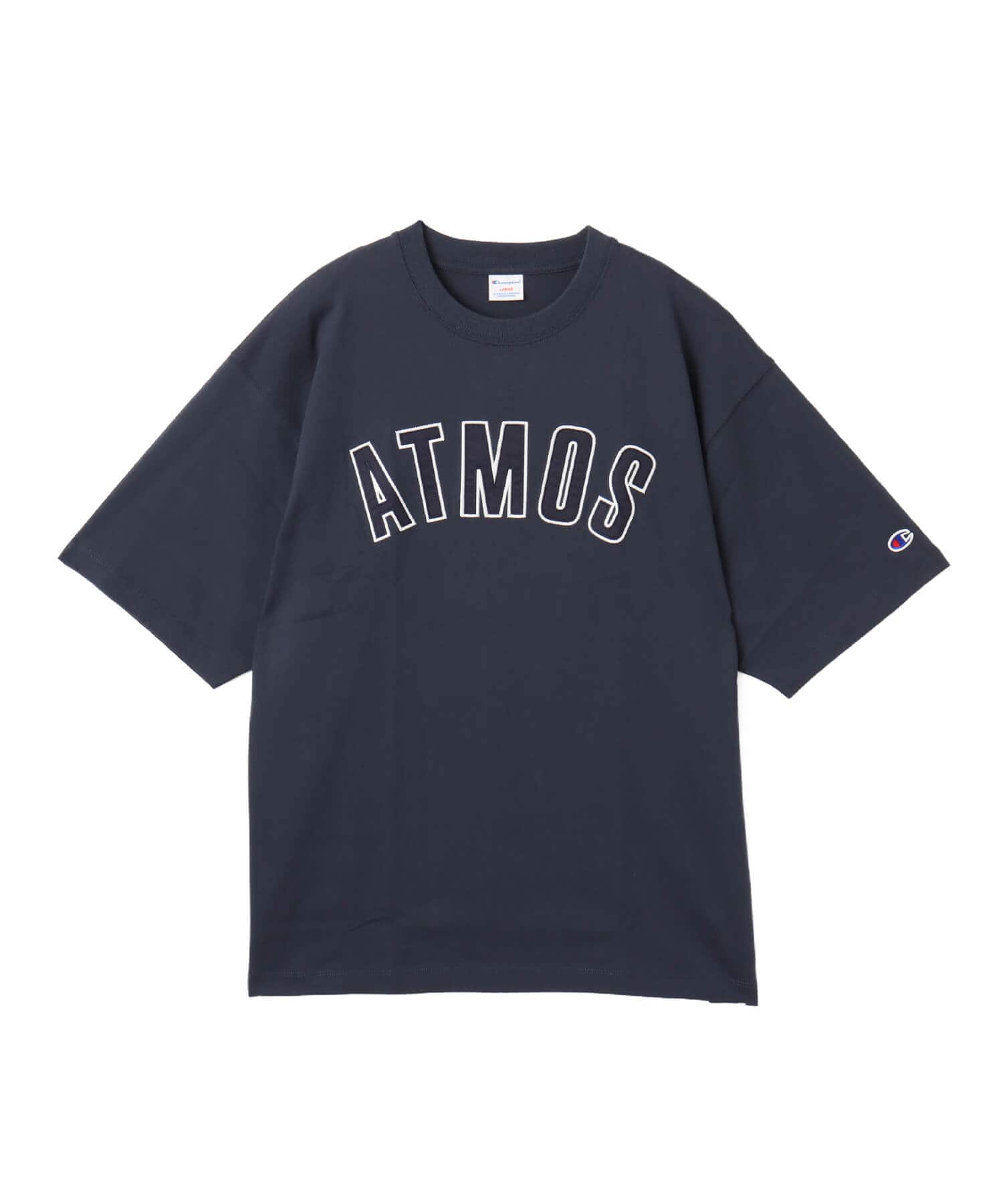 Champion x atmos 16s/1 OE Jersey T-shirt NAVYのメイン画像