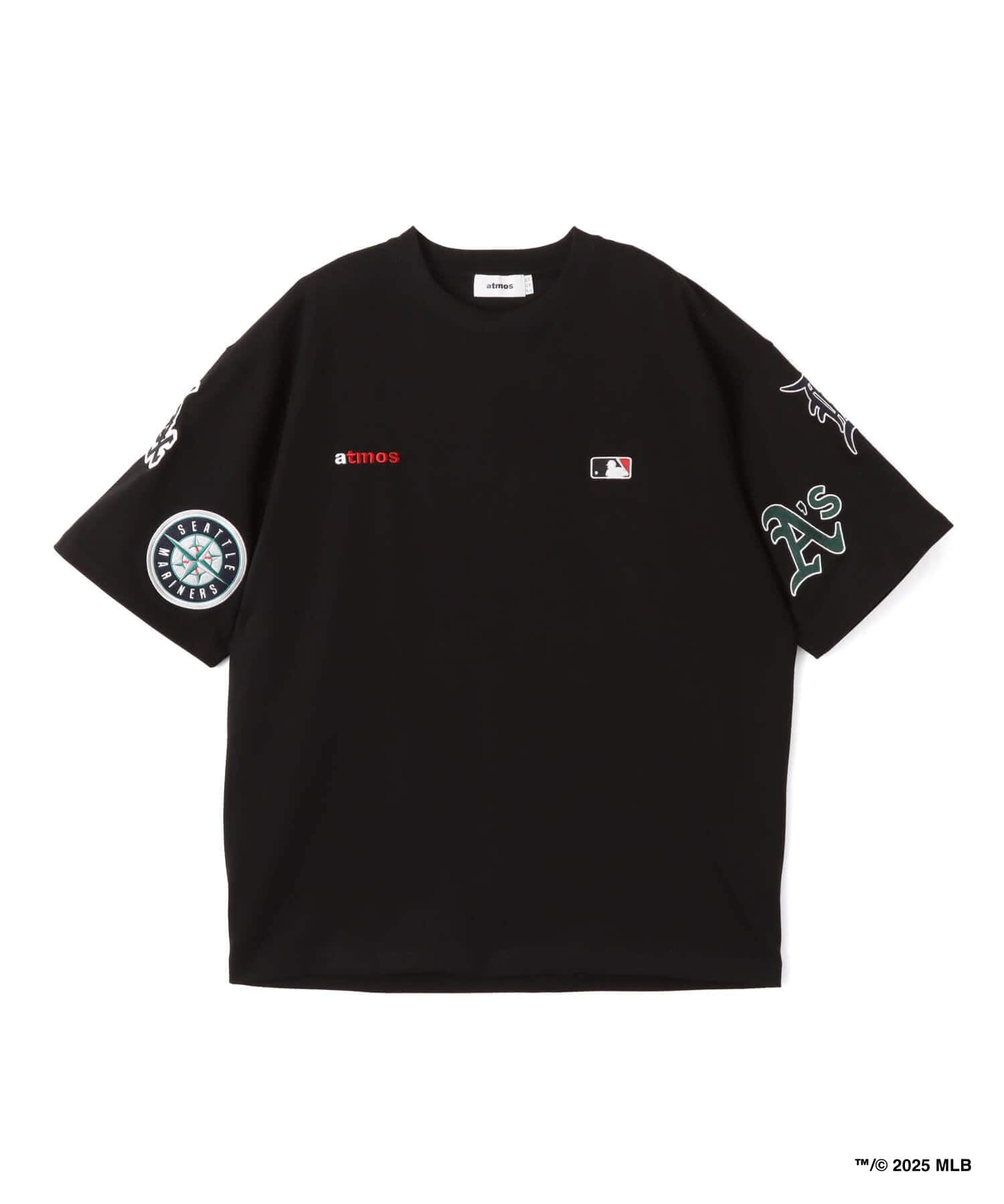 atmos x MLB All Teams Patch SS T-shirt BLACKのメイン画像