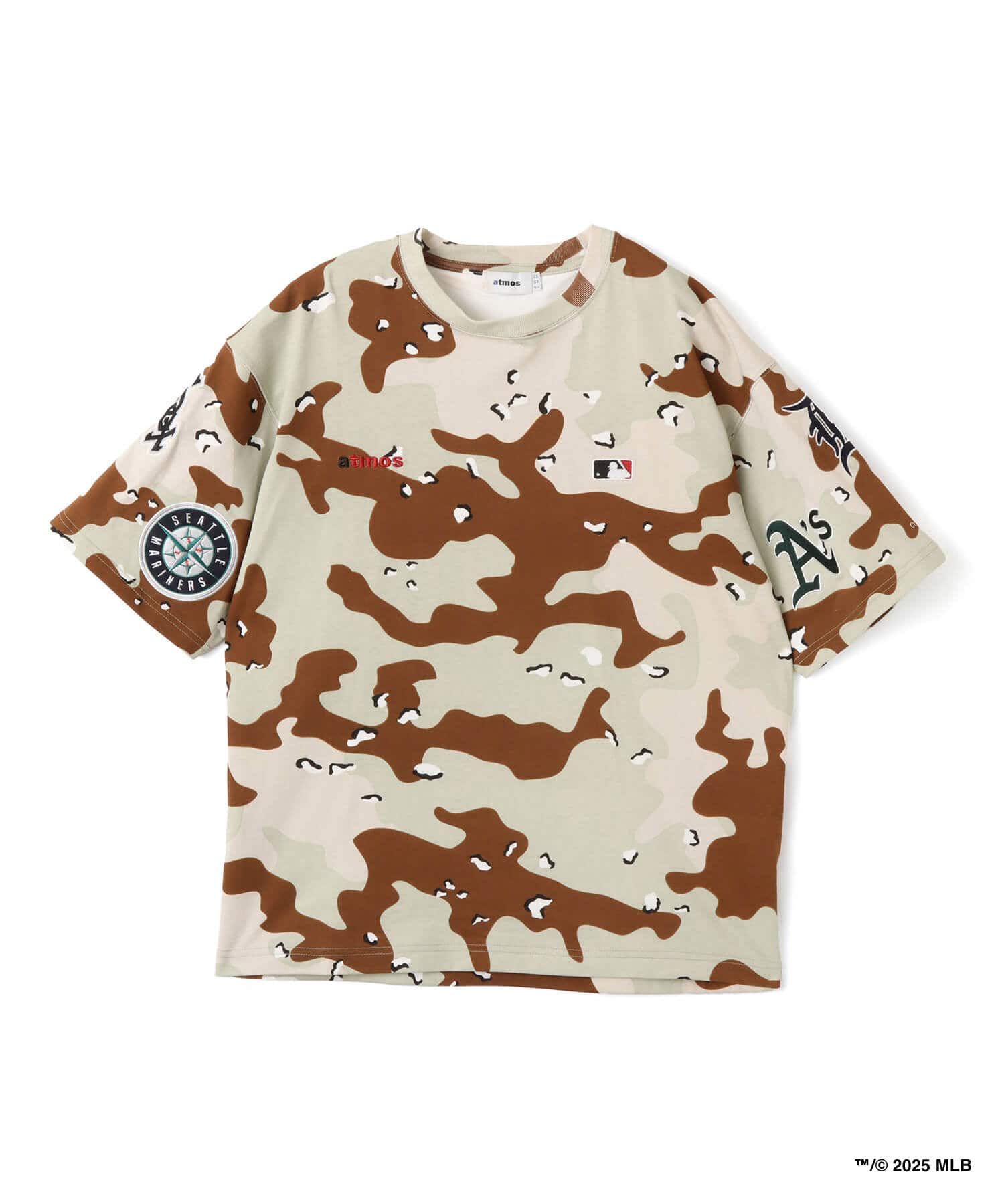 atmos x MLB All Teams Patch SS T-shirt CAMOUFLAGEのメイン画像
