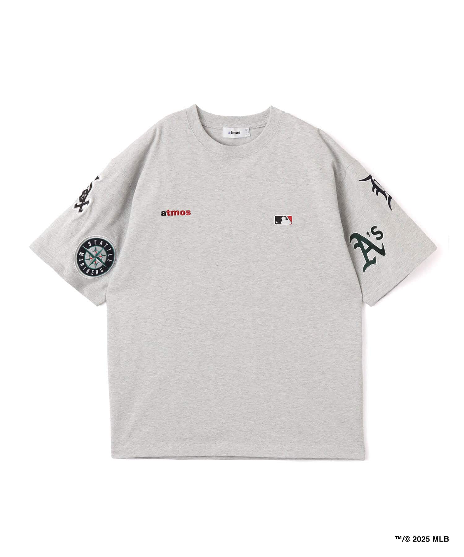 atmos x MLB All Teams Patch SS T-shirt GRAYのメイン画像