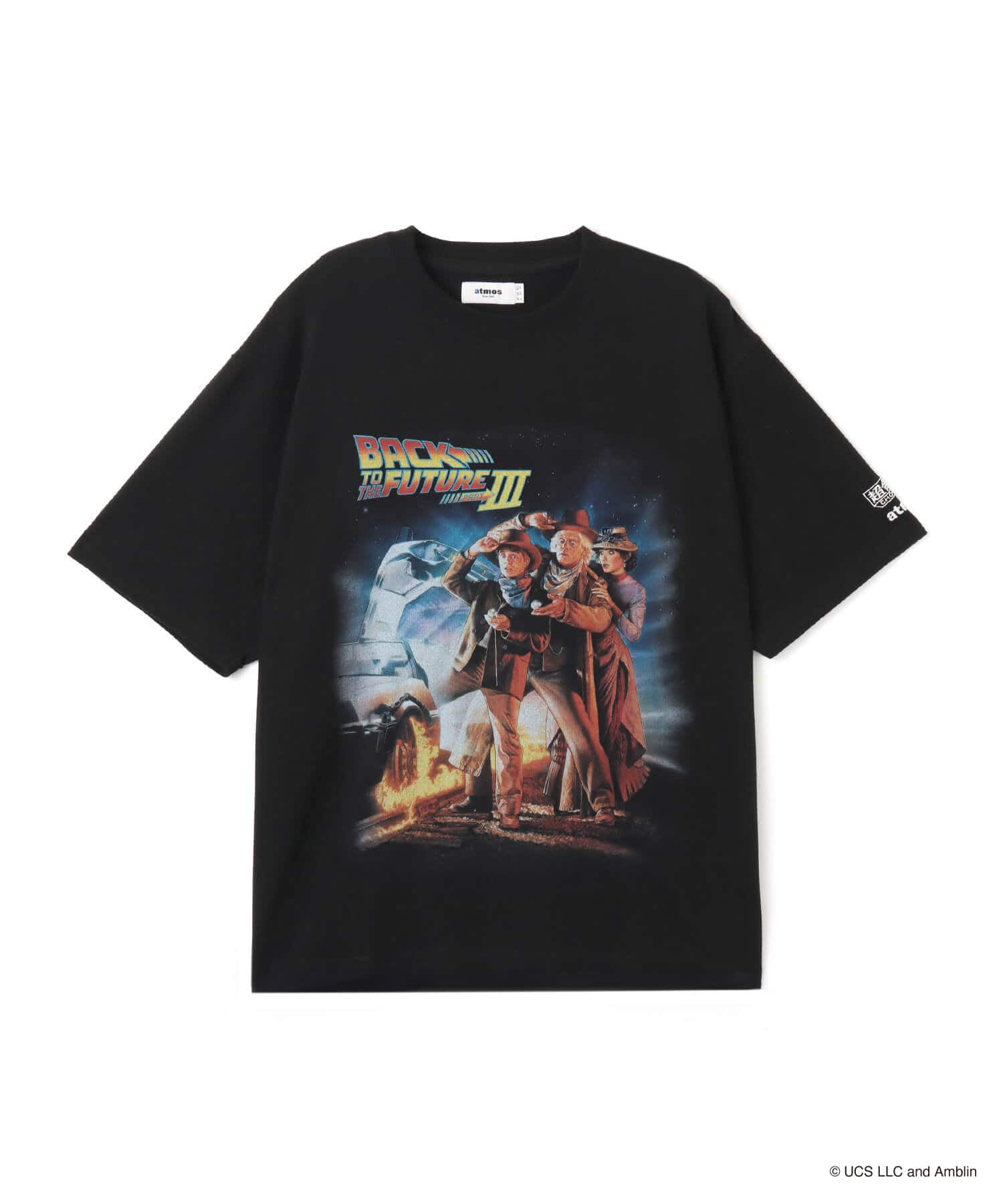 atmos x Back to the Future PartIII x 超合金 T-shirt BLACKのメイン画像