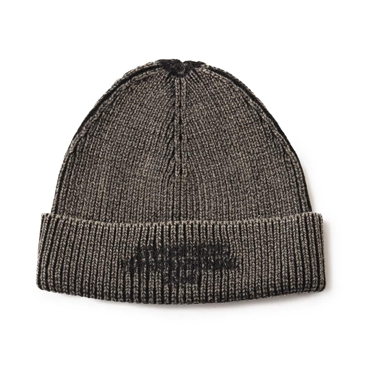 atmos Embroidery Logo Knit Beanie BLACKのメイン画像