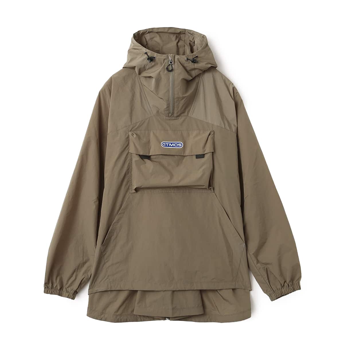 atmos Front Pocket Ripstop Anorak Hoodie KHAKIのメイン画像
