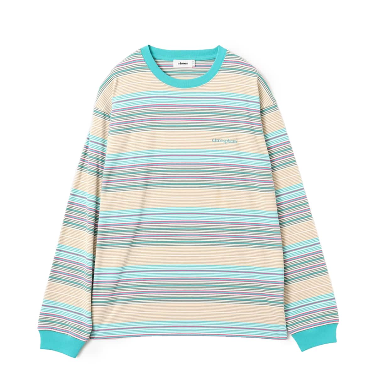 atmos Multi-color Border LS T-shirt GREENのメイン画像