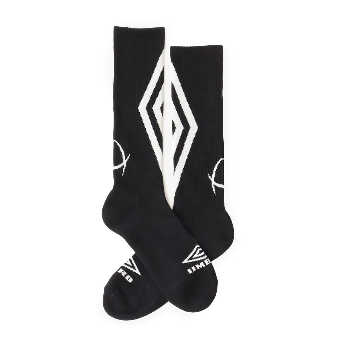 UMBRO x atmos Jacquard Logo Socks BLACKのメイン画像