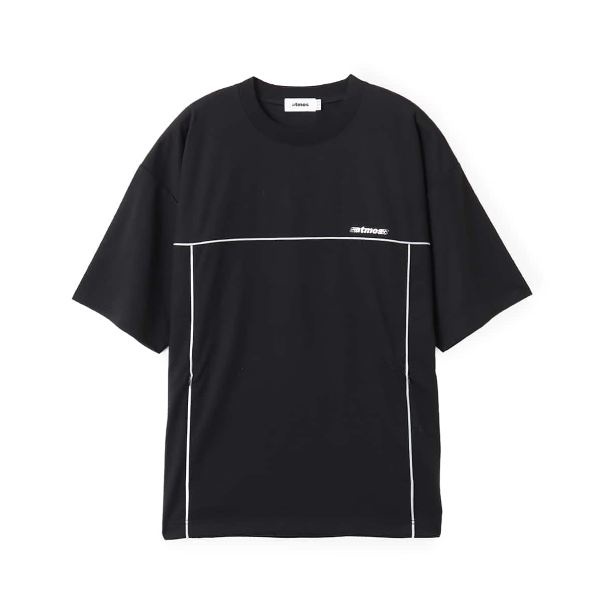 atmos Piping T-shirt BLACKのメイン画像