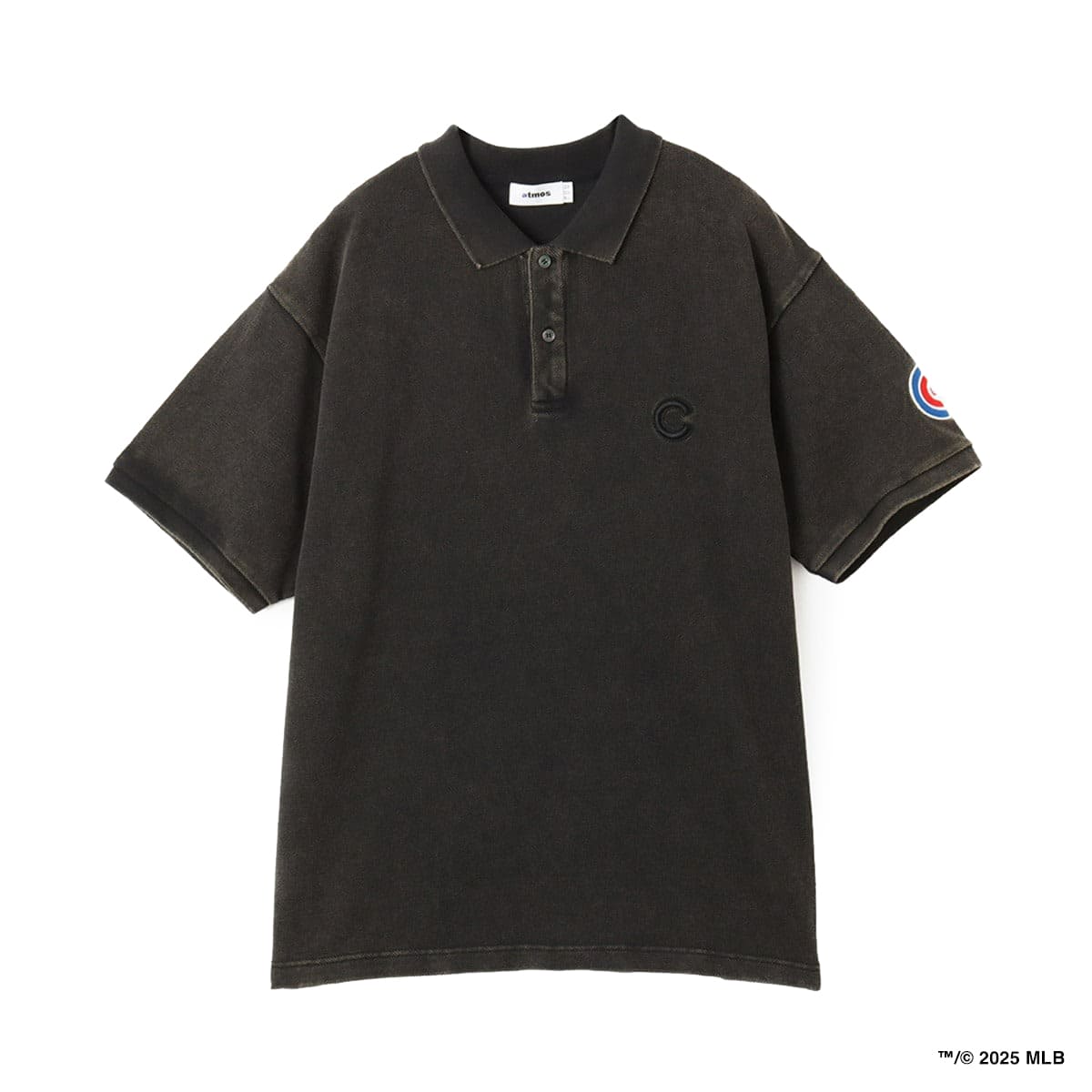 atmos MLB Fade Color Logo Polo Shirt CHARCOALのメイン画像