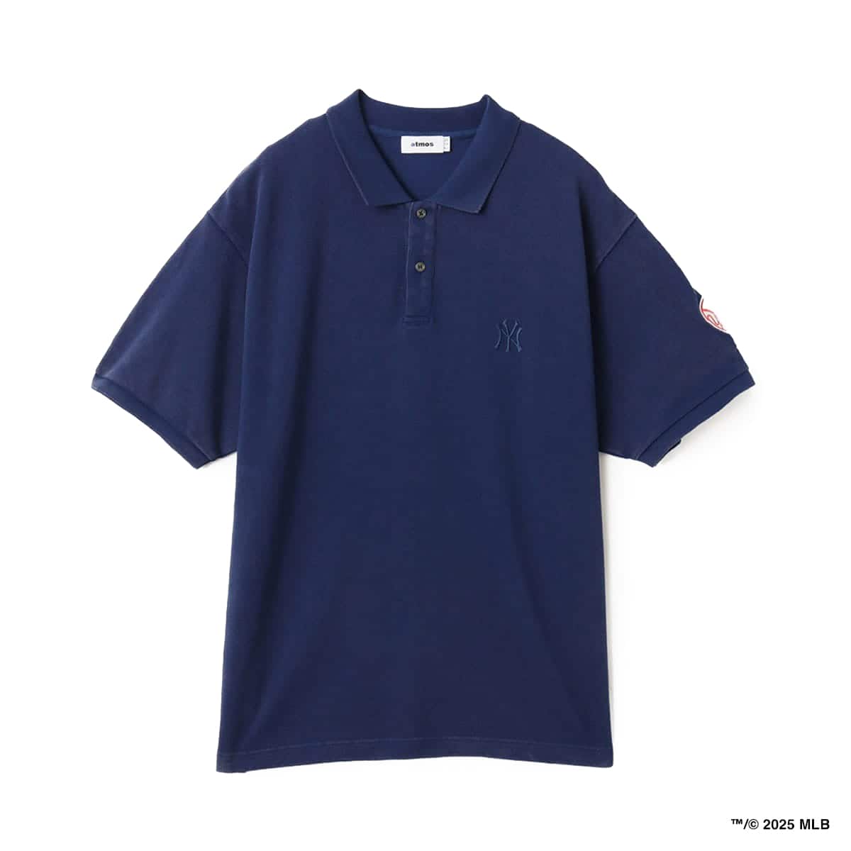 atmos MLB Fade Color Logo Polo Shirt NAVYのメイン画像
