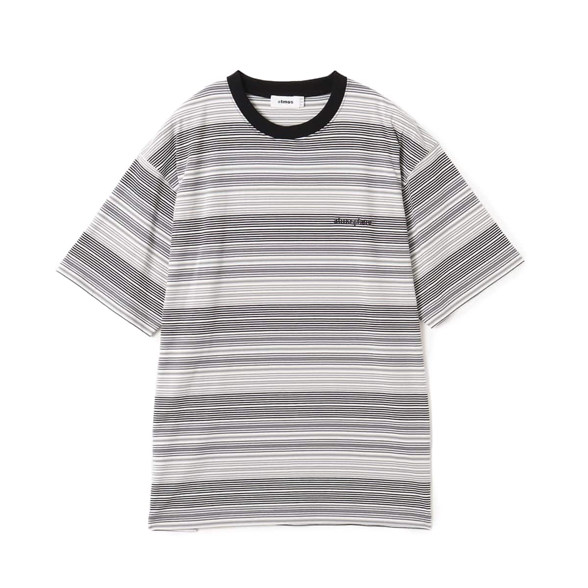 atmos Multi-color Border T-shirt BLACKのメイン画像