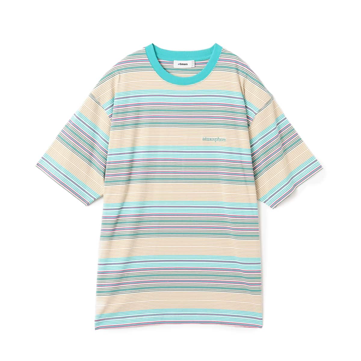 atmos Multi-color Border T-shirt GREENのメイン画像