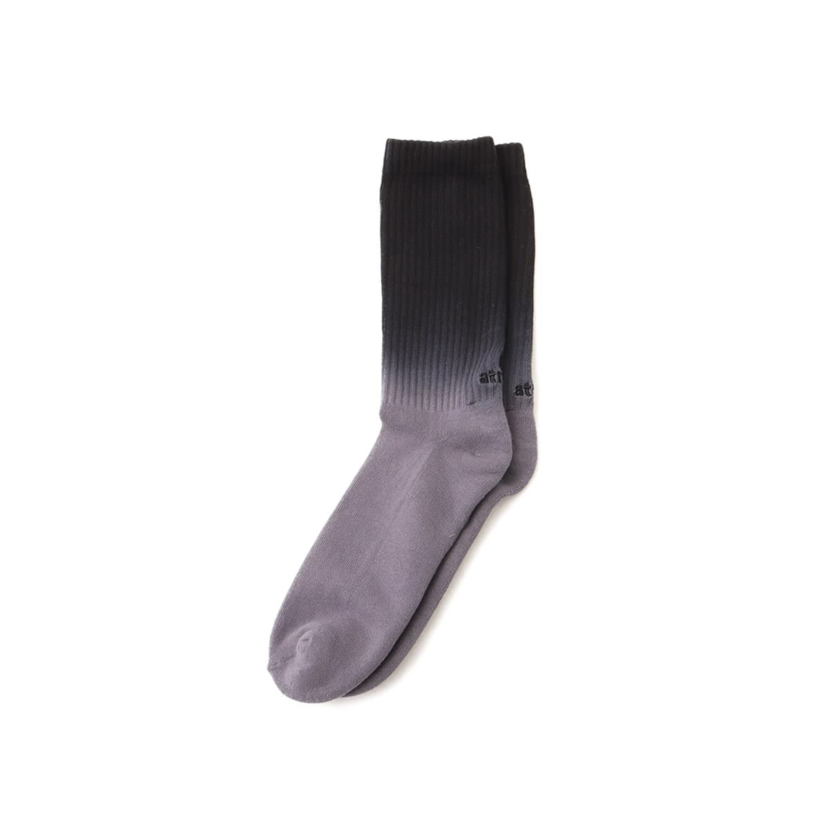 atmos GRADATION COLOR SOCKS BLACKのメイン画像