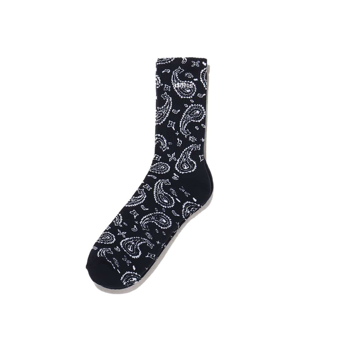 atmos PAISLEY SOCKS NAVYのメイン画像