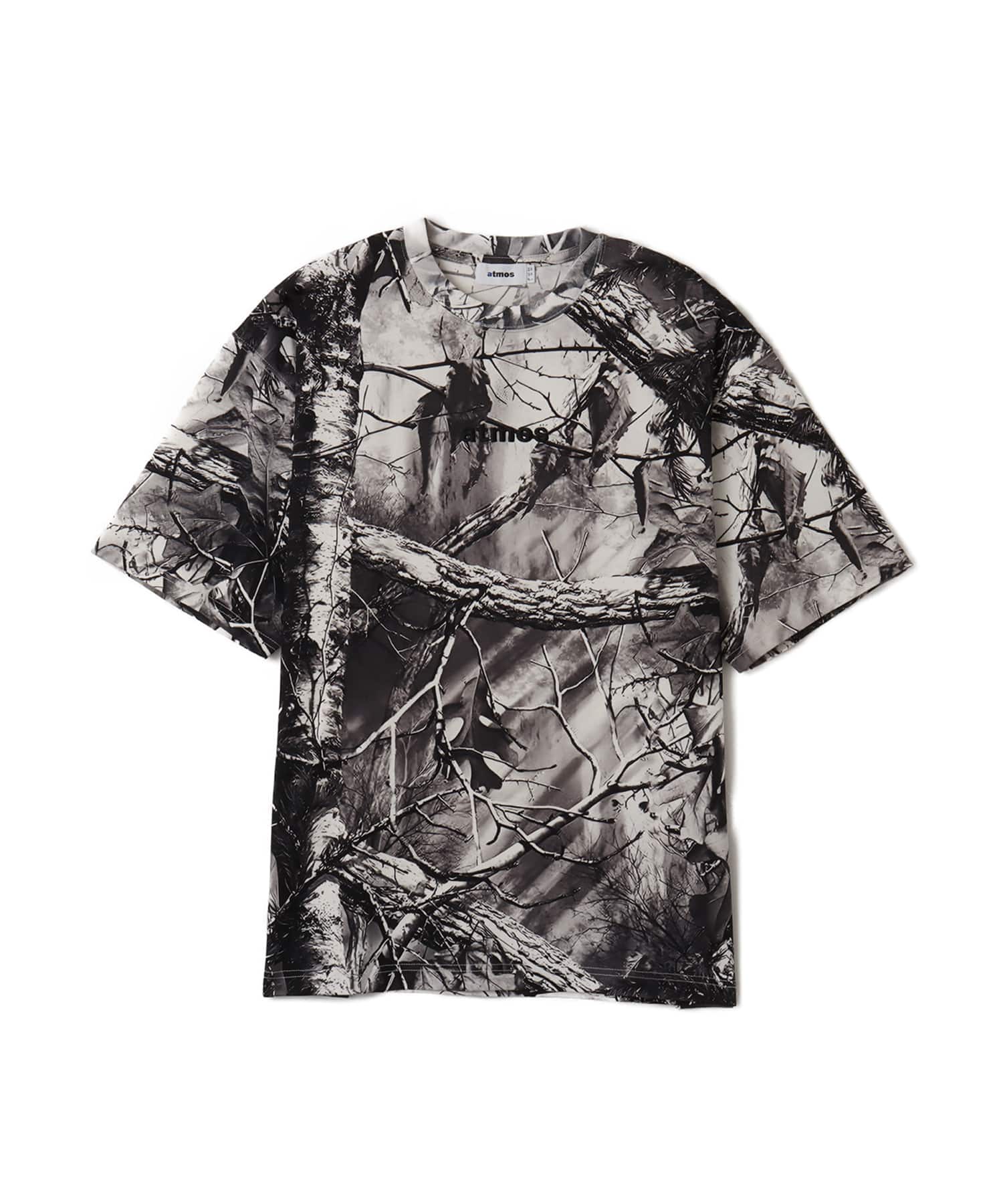 atmos Embroidery Classic Logo CAMO T-shirt BLACKのメイン画像