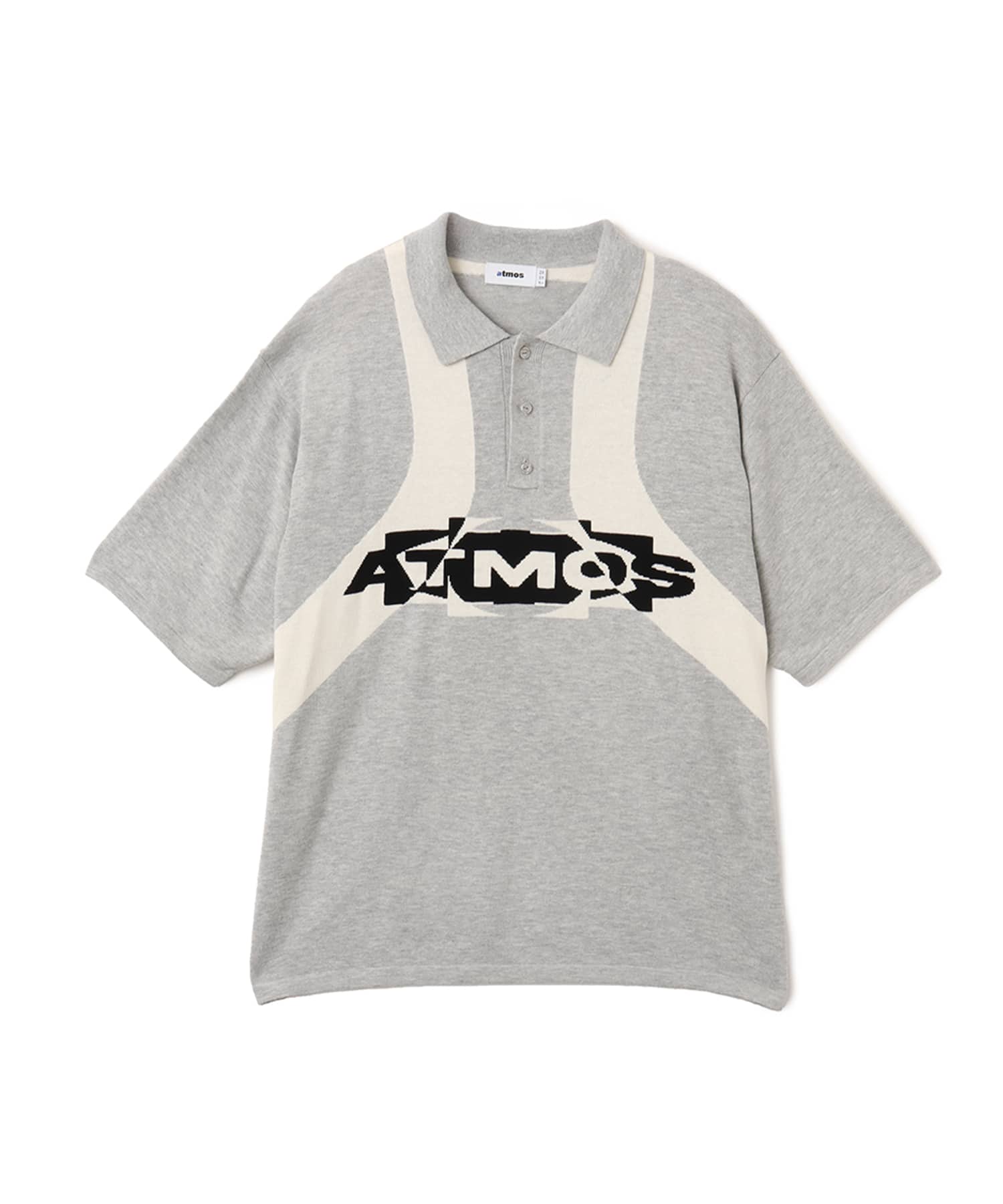 atmos Knit Polo Shirt GRAYのメイン画像