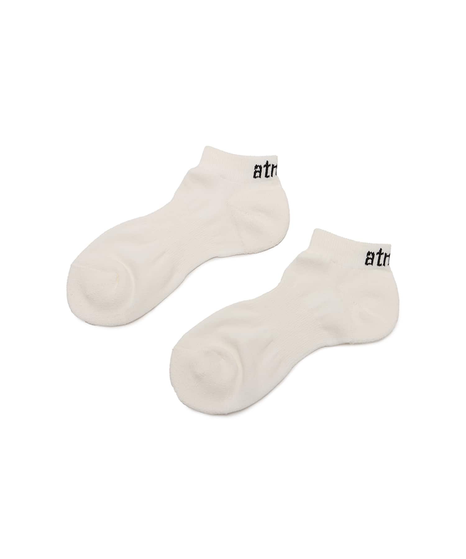 atmos Paper Yarn Ankle Socks WHITEのメイン画像