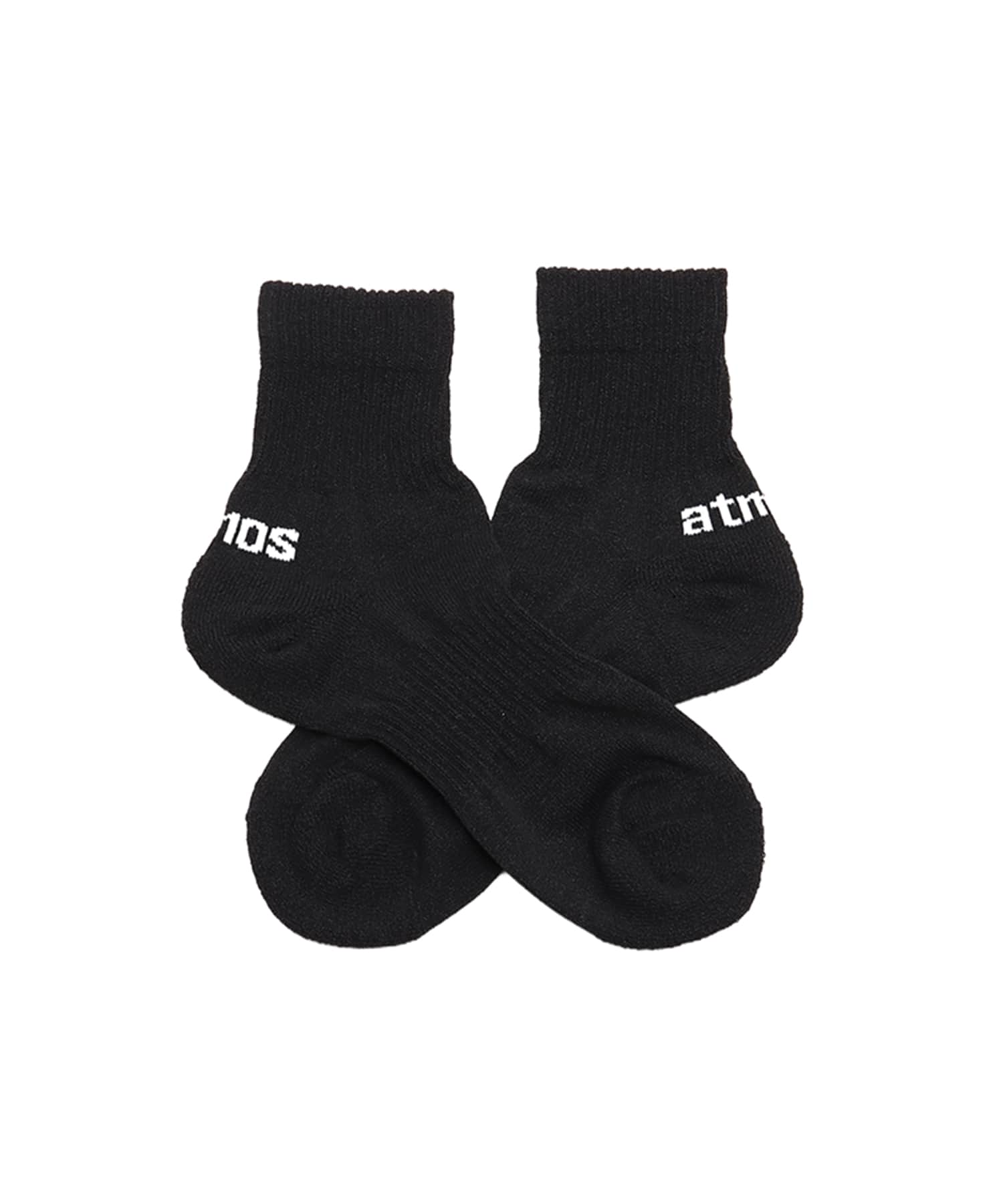 atmos Paper Yarn Quarter Length Socks BLACKのメイン画像