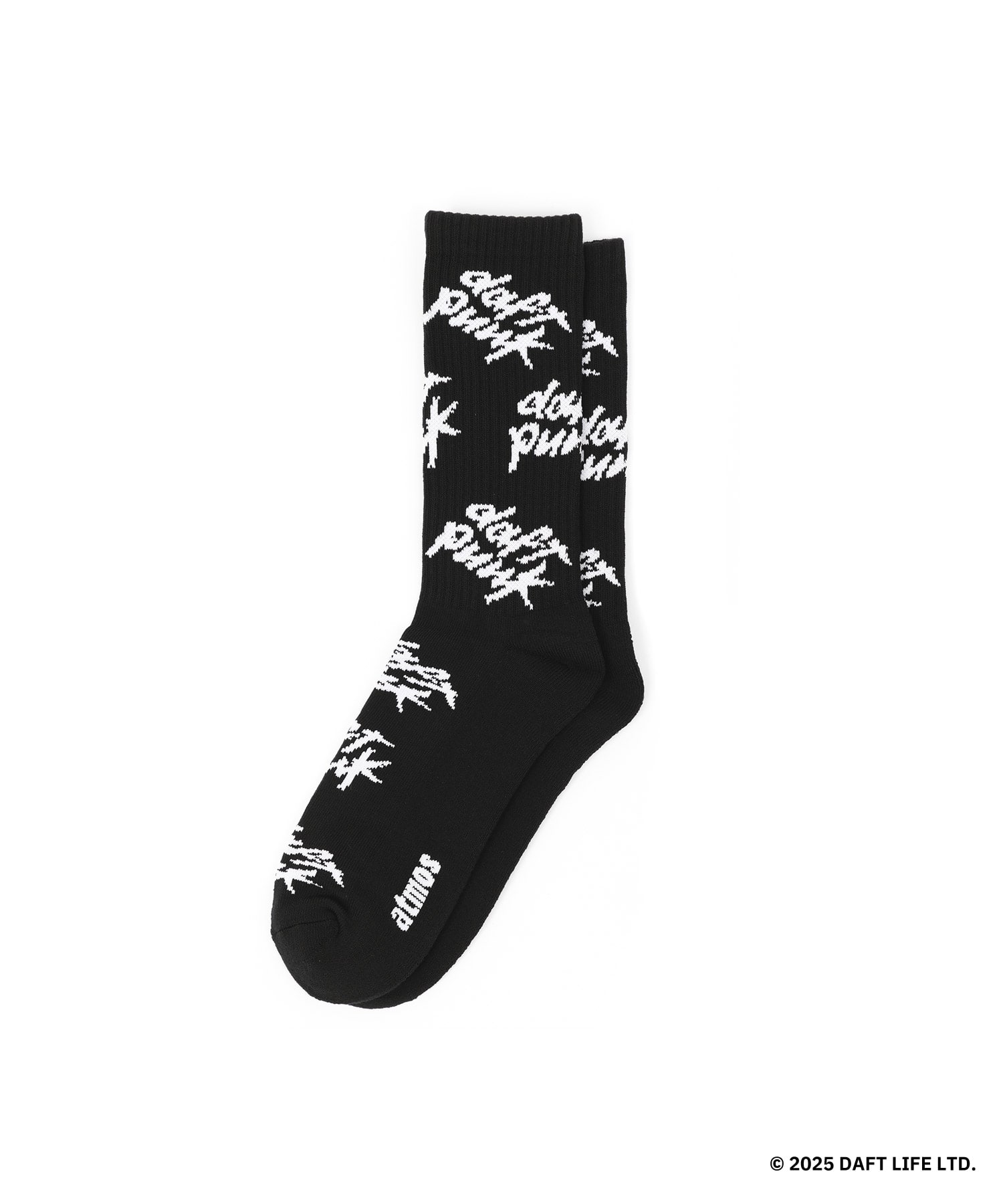 atmos X Daft Punk Logo All Over Socks BLACKのメイン画像