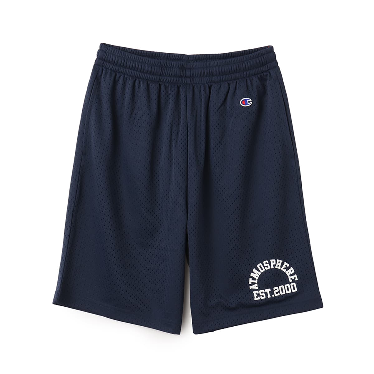 atmos × champion MESH Shorts NAVYのメイン画像