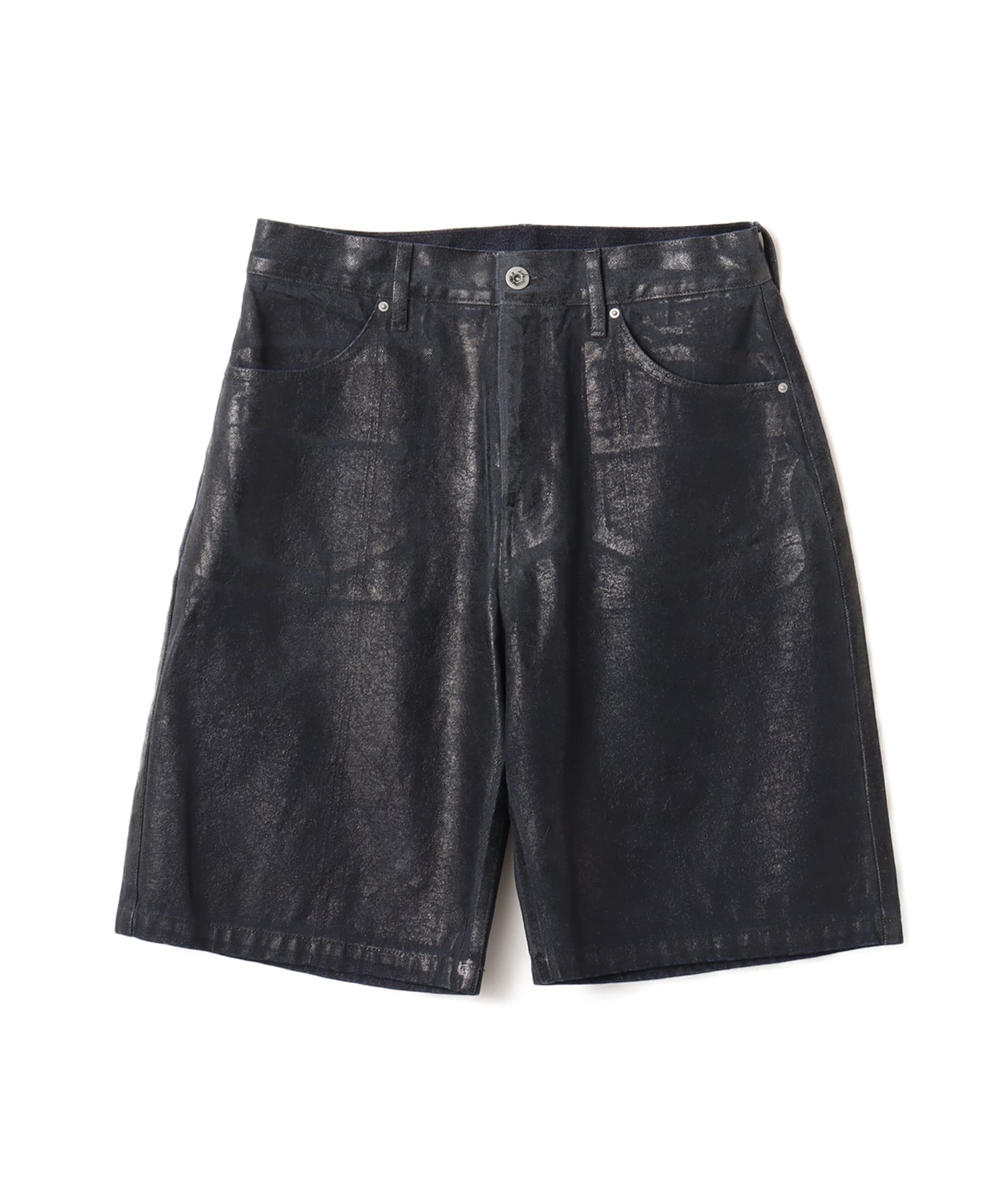 atmos Foil Print Denim Shorts BLUEのメイン画像