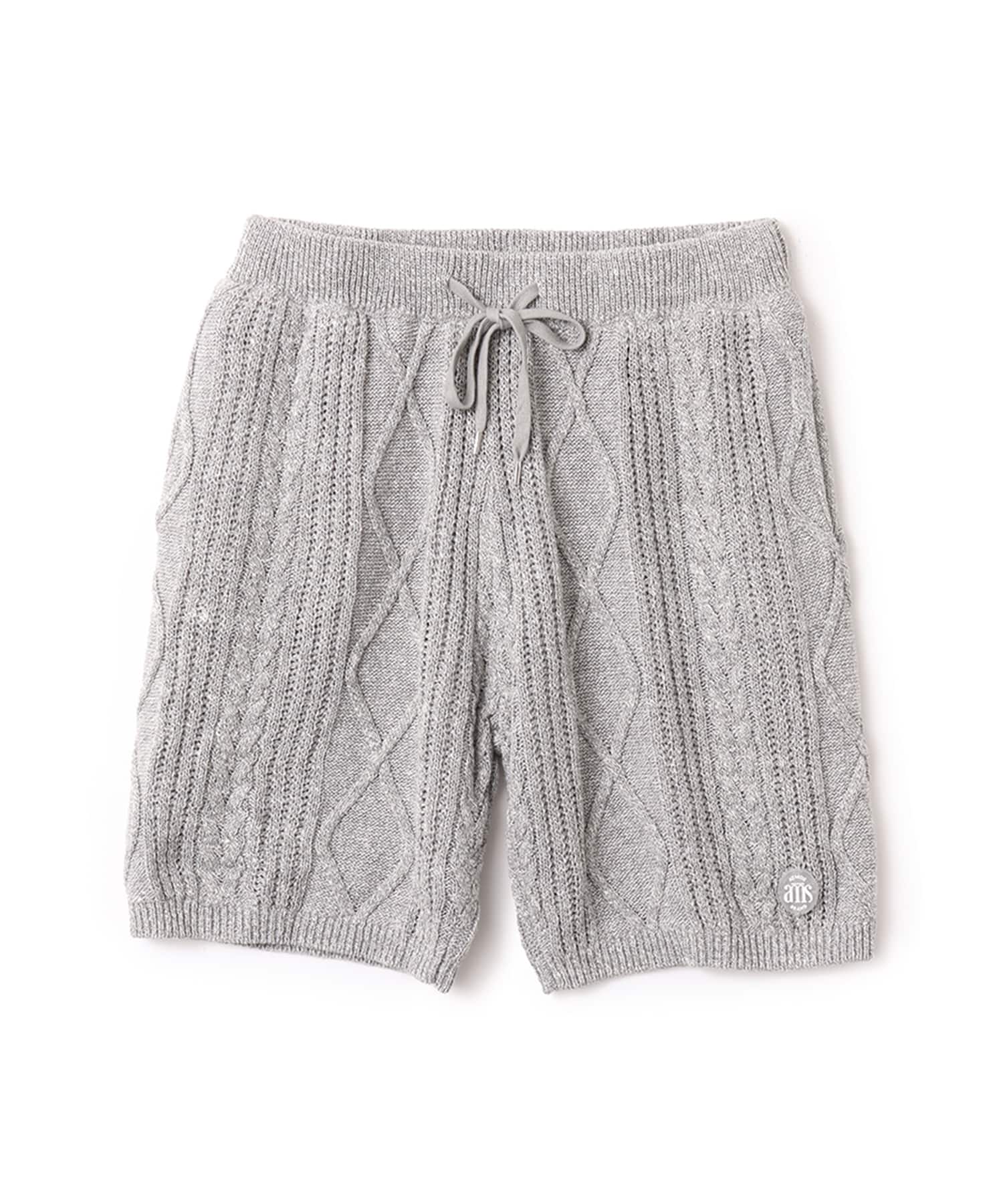 atmos Cable Knit Short Pants GRAYのメイン画像