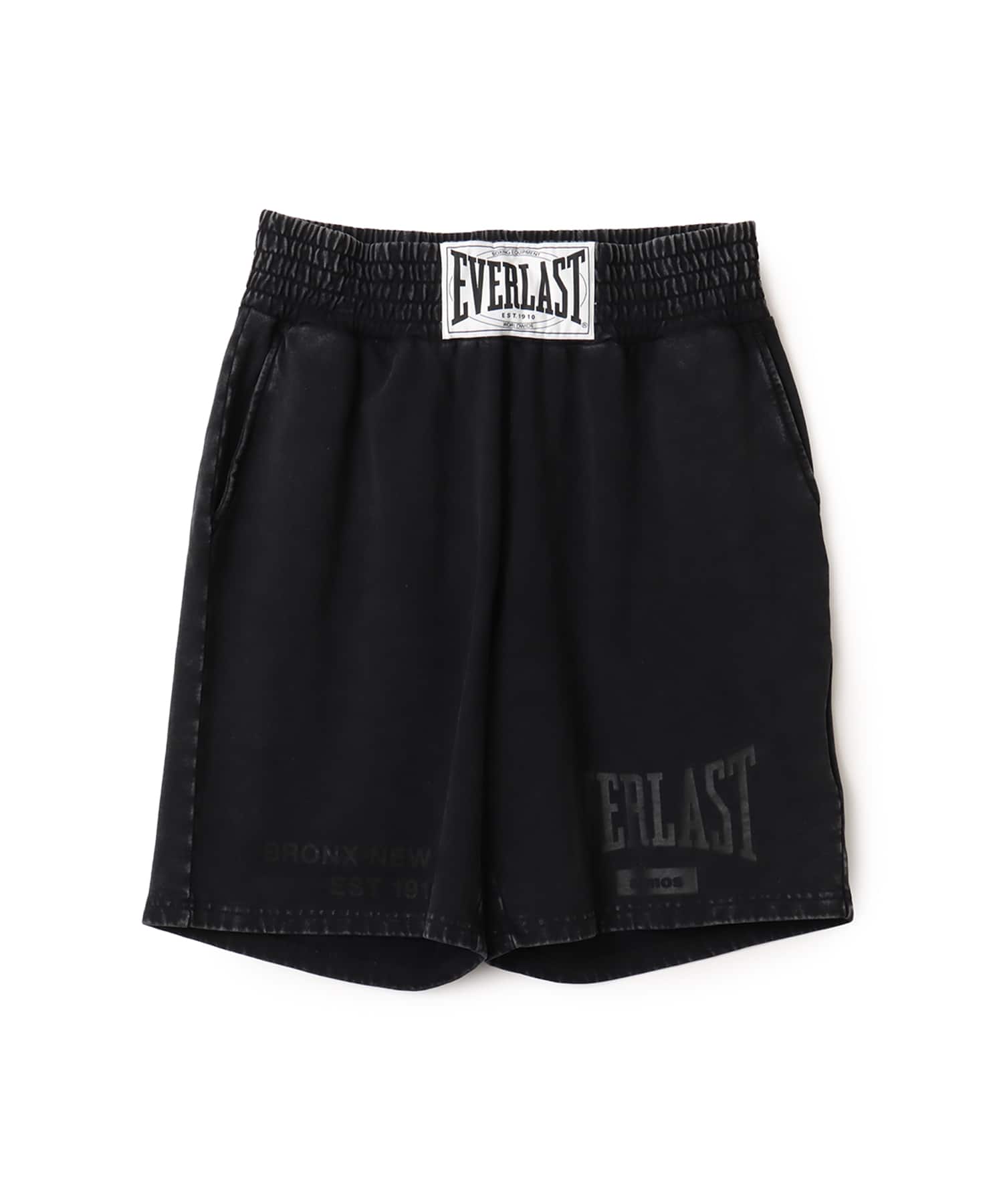 atmos x EVERLAST Vintage Finish Sweat Short BLACKのメイン画像
