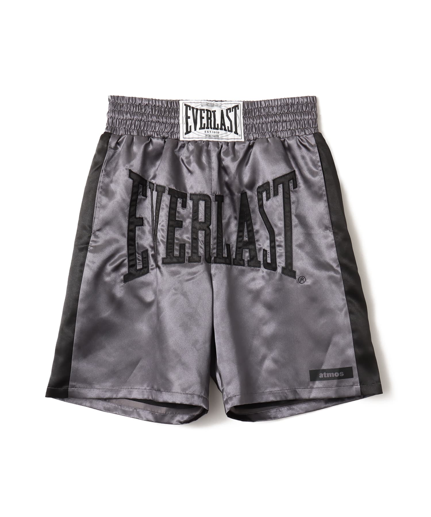 atmos x EVERLAST Vintage Satin Boxer Short BLACKのメイン画像