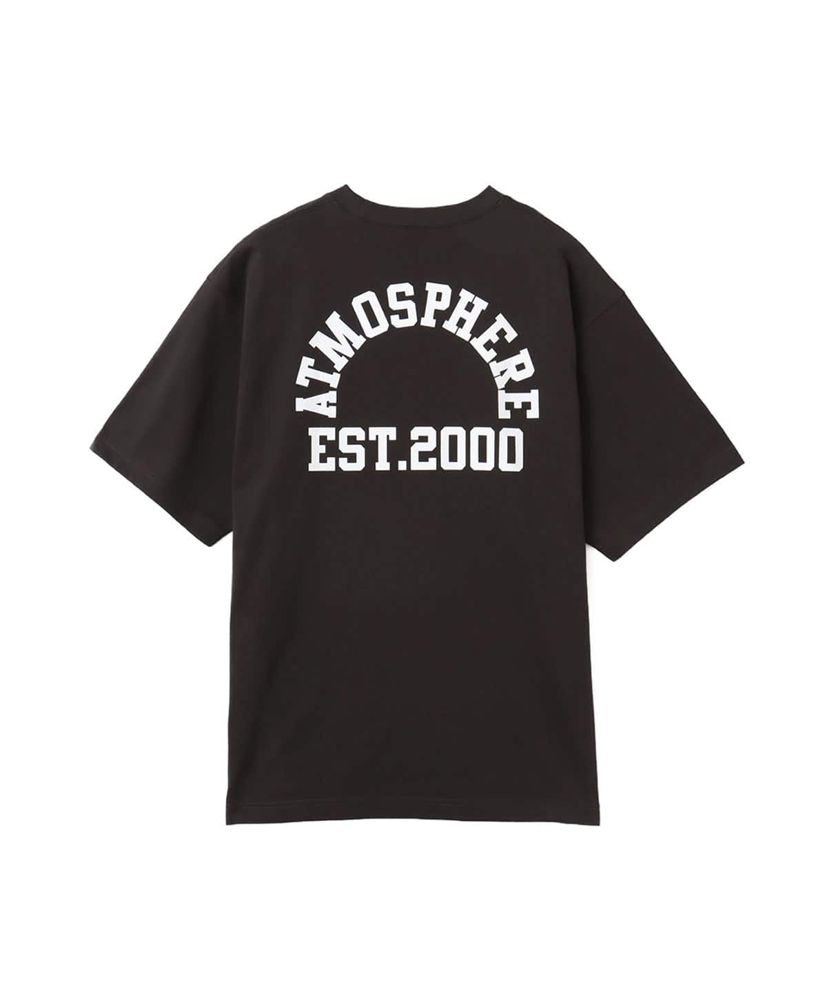 atmos × champion College Logo T-shirt LIGHT BLACKのメイン画像