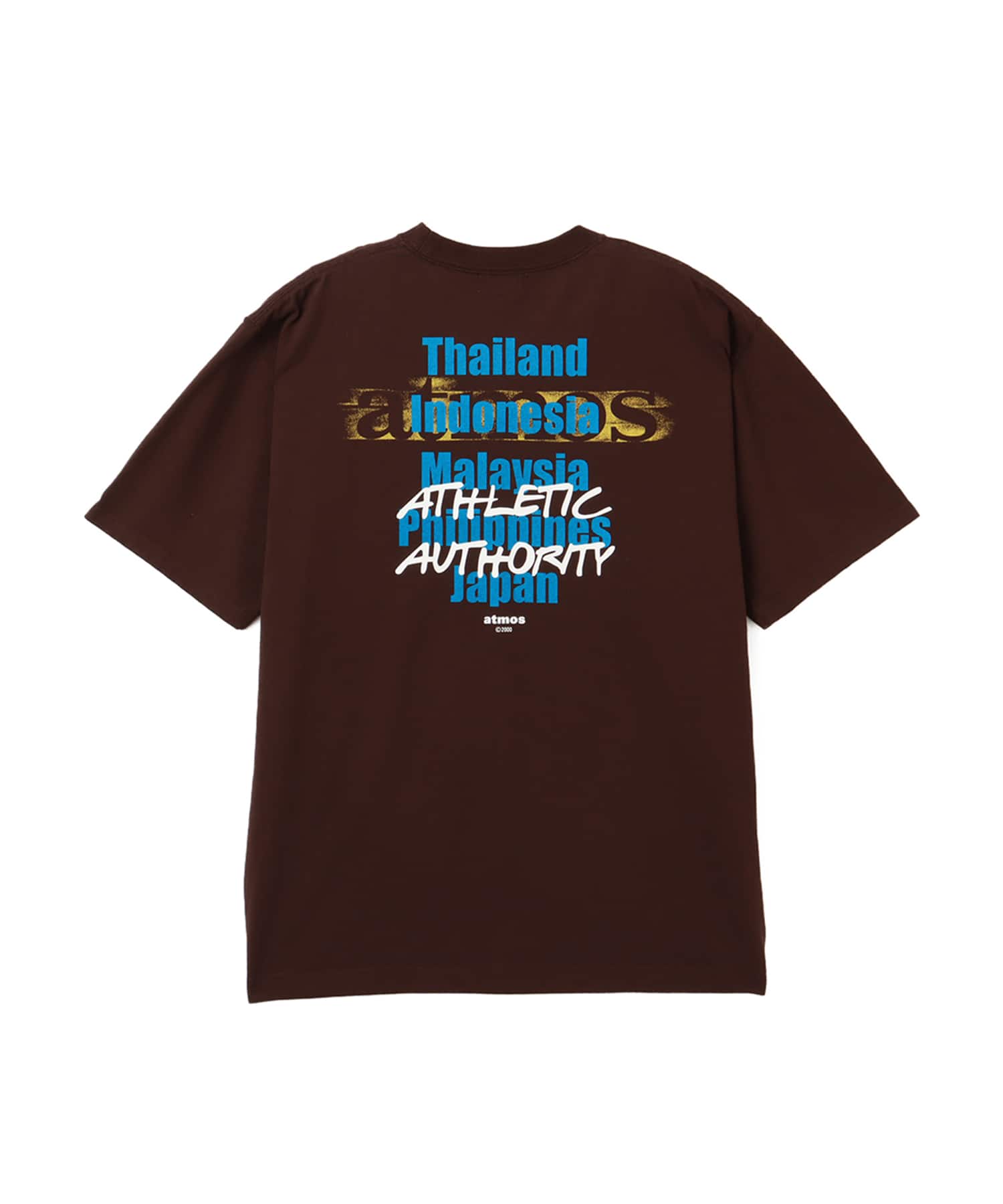 atmos Layered Logo T-shirt BROWNのメイン画像