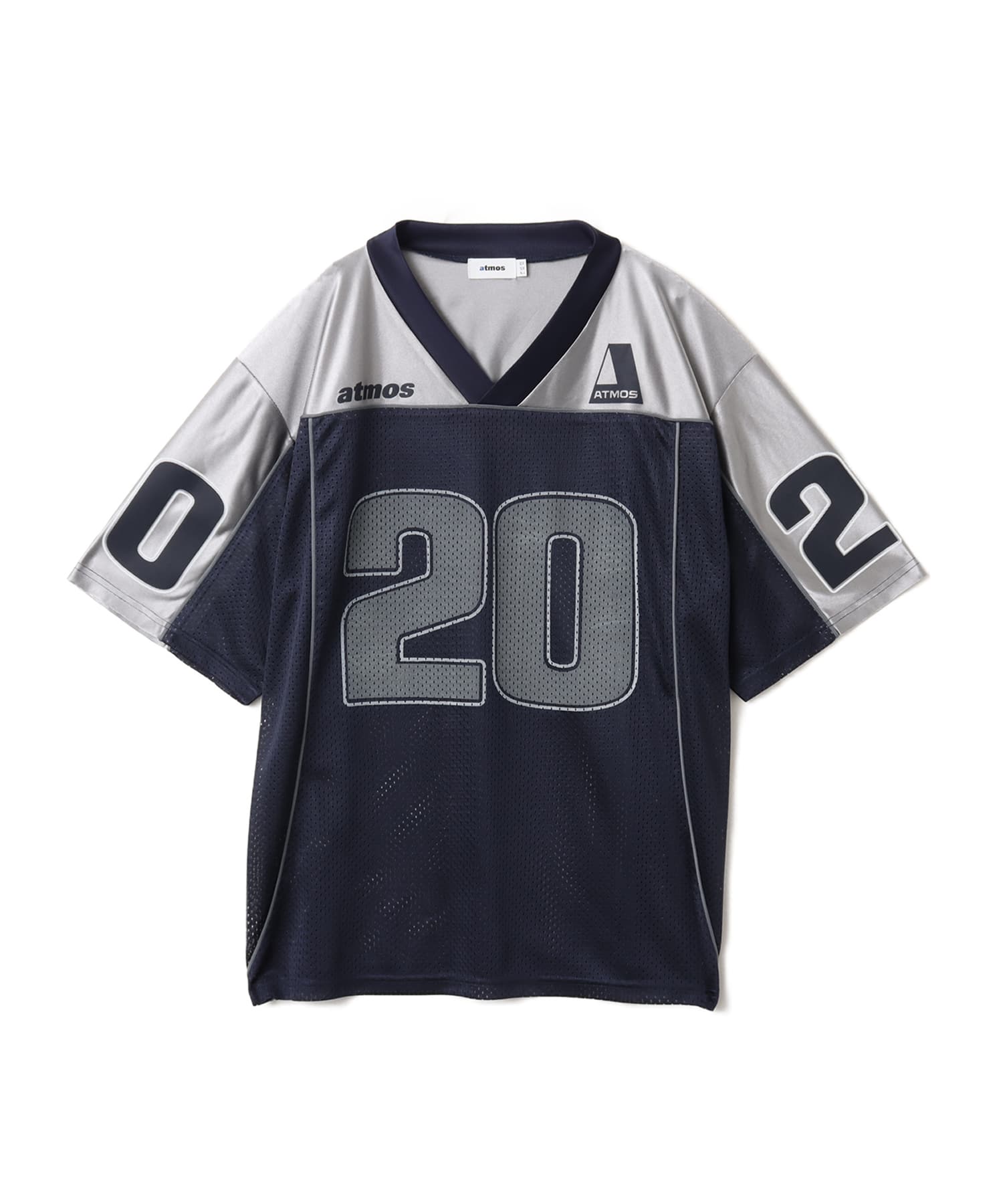 atmos Mesh Football Shirt NAVYのメイン画像