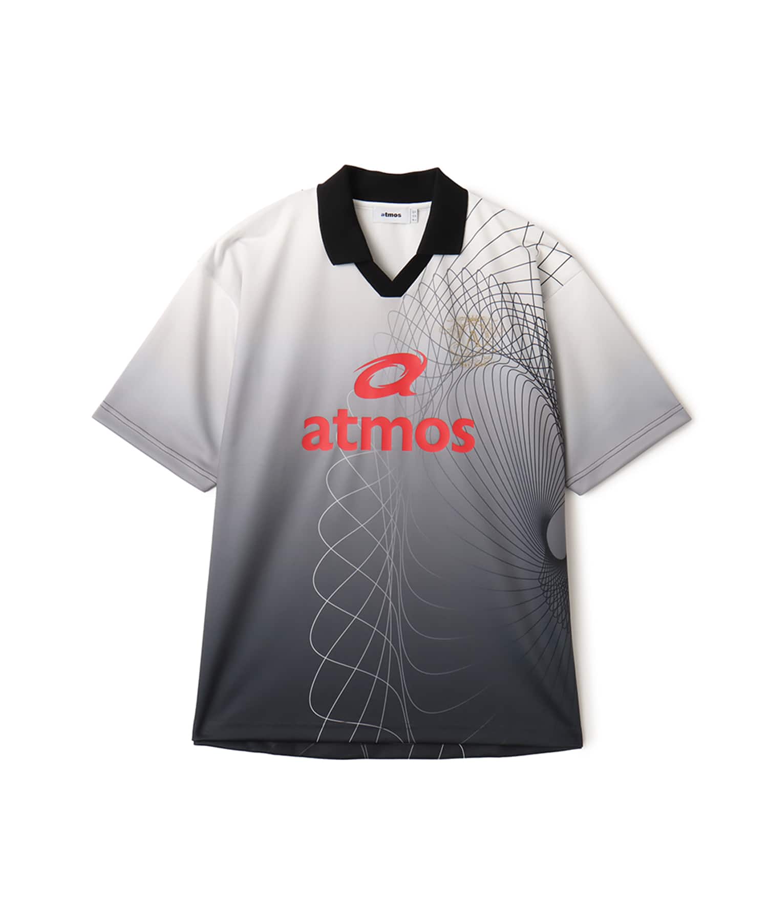 atmos Soccer Jersey Game Polo Shirt BLACKのメイン画像