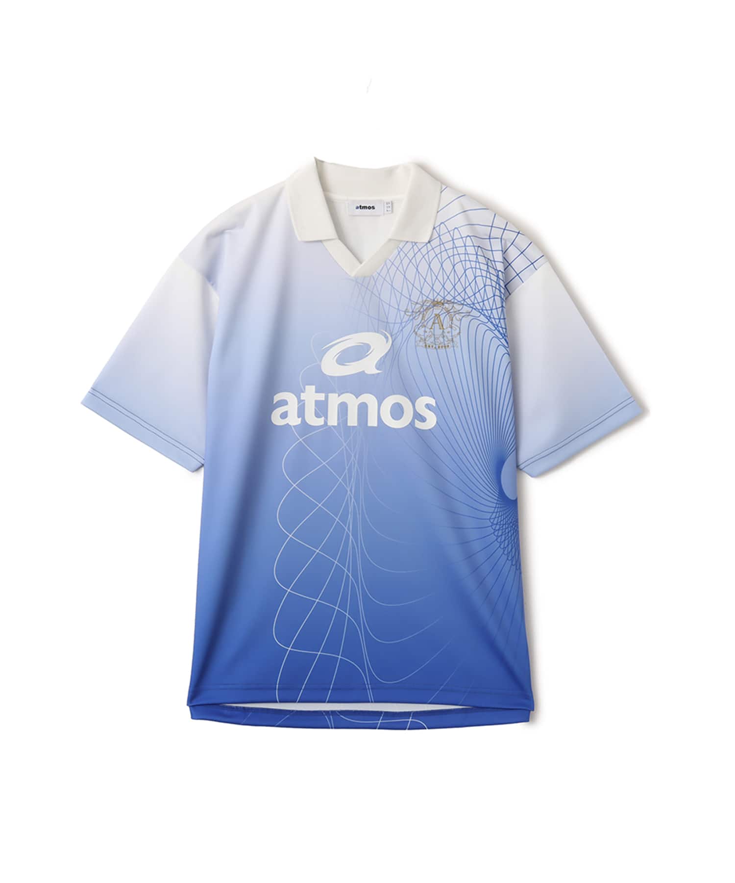atmos Soccer Jersey Game Polo Shirt BLUEのメイン画像