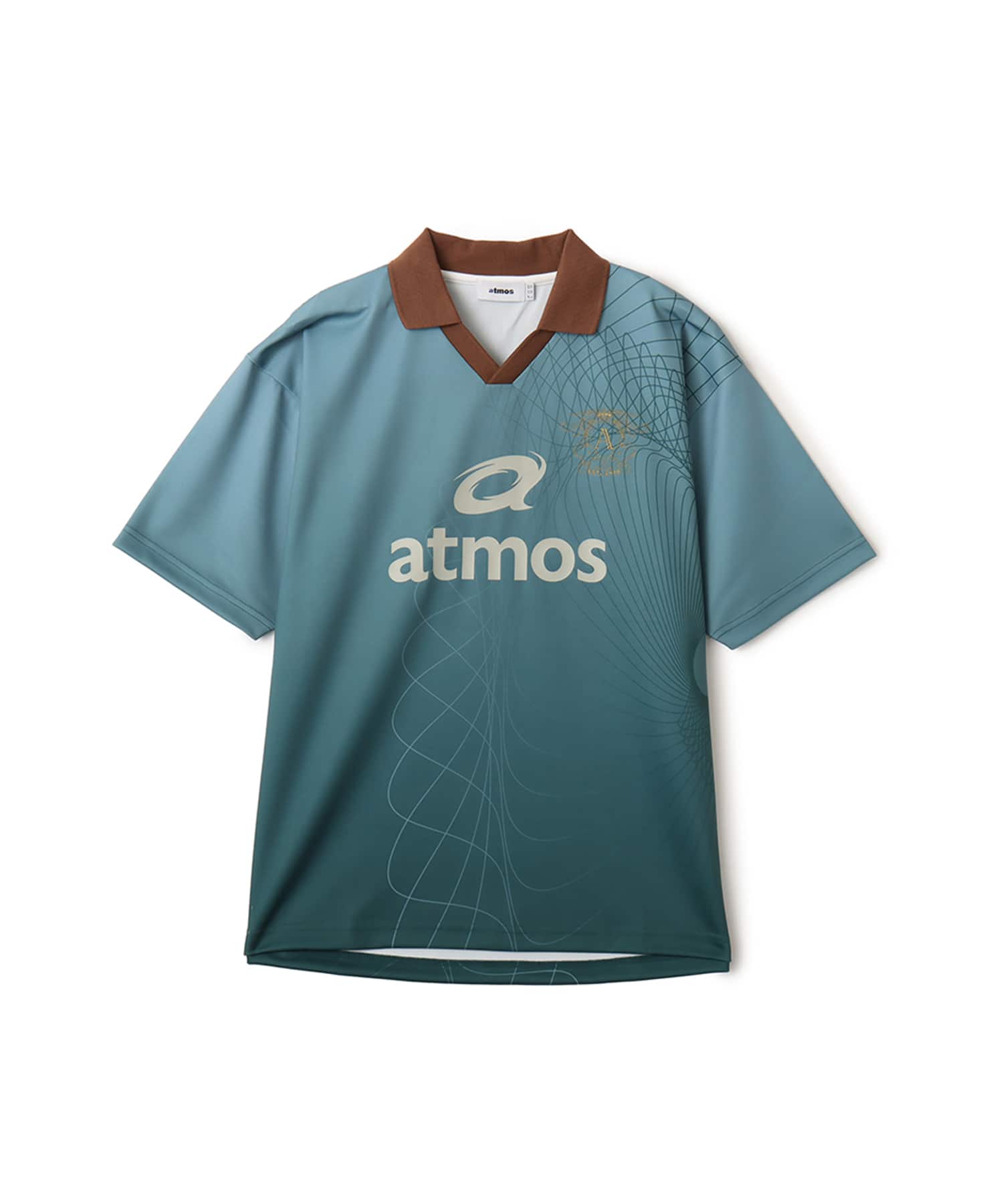 atmos Soccer Jersey Game Polo Shirt GREENのメイン画像