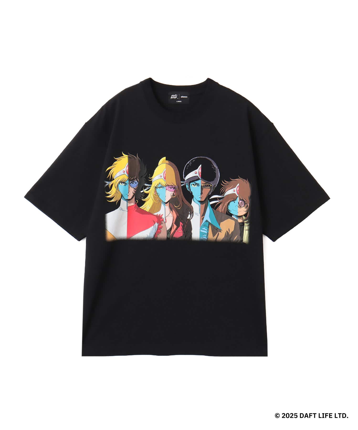 atmos x Daft Punk DISCOVERY T-shirt 1 BLACKのメイン画像