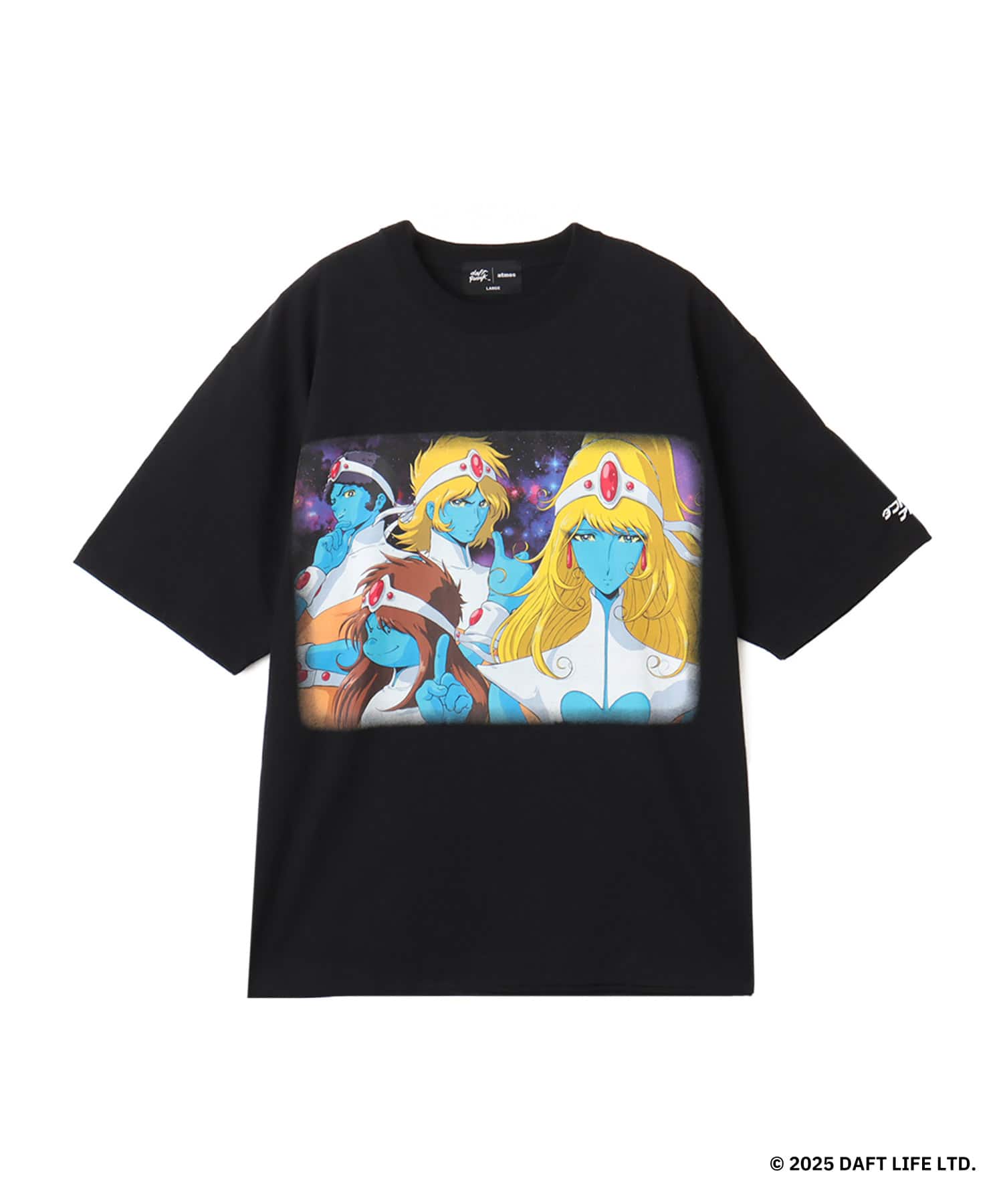 atmos x Daft Punk DISCOVERY T-shirt 2 BLACKのメイン画像