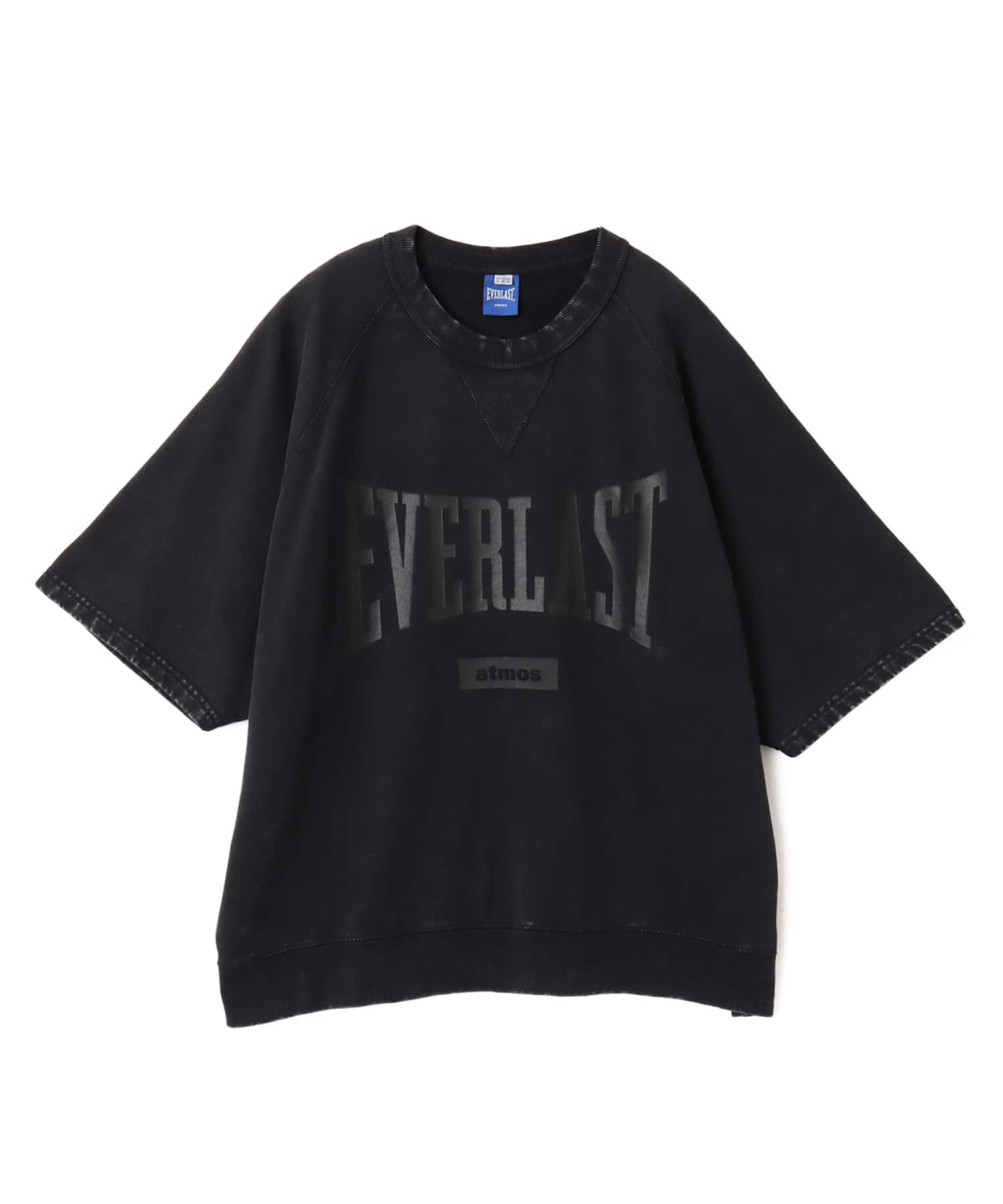atmos x EVERLAST Vintage Finish Sweat T-shirt BLACKのメイン画像