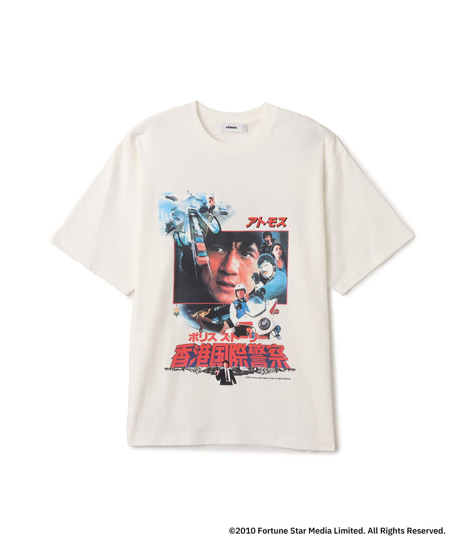 POLICE STORY x atmos Poster T-shirt WHITEのメイン画像