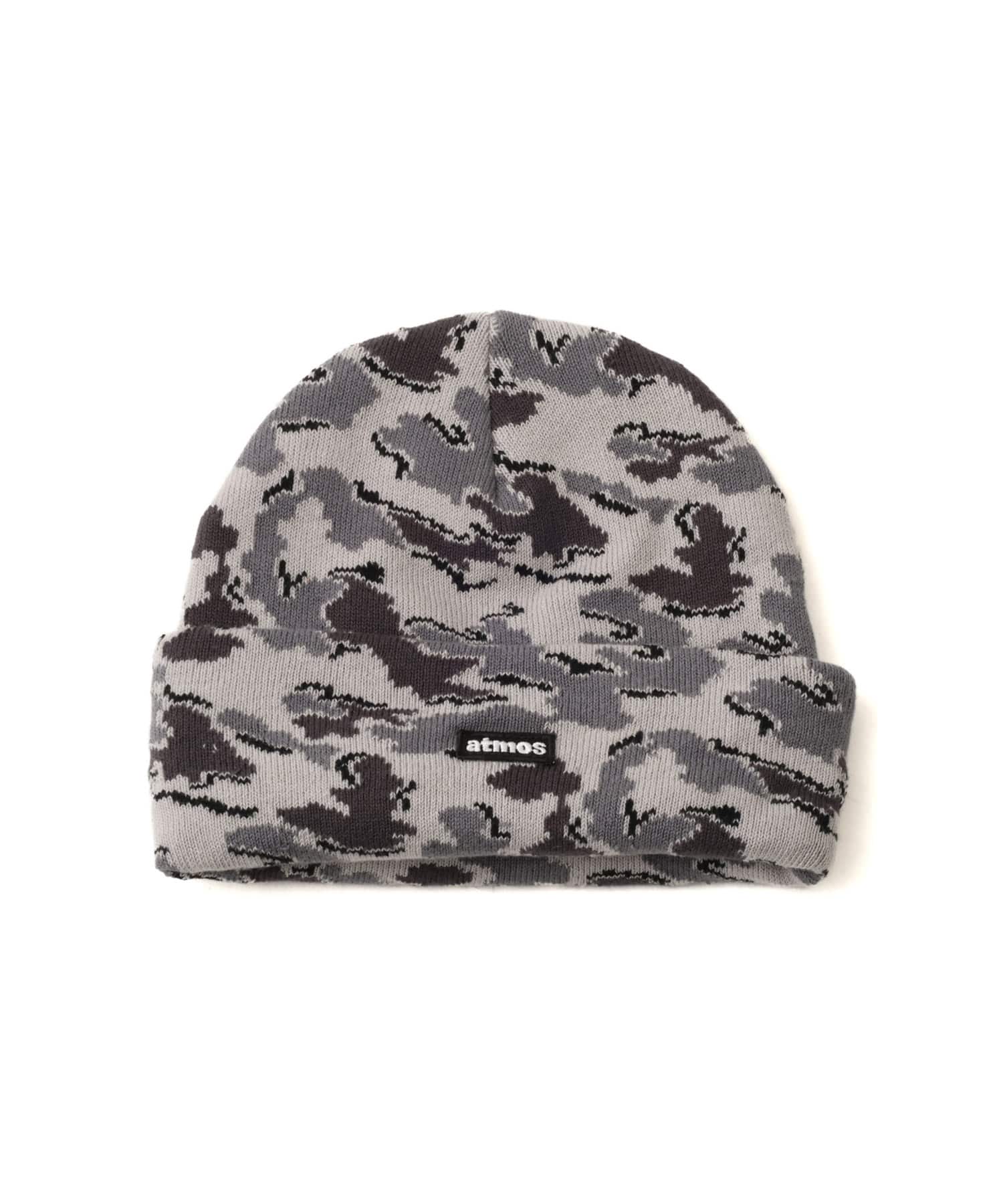 atmos Embroidery Patch Beanie CAMOUFLAGE GRAYのメイン画像