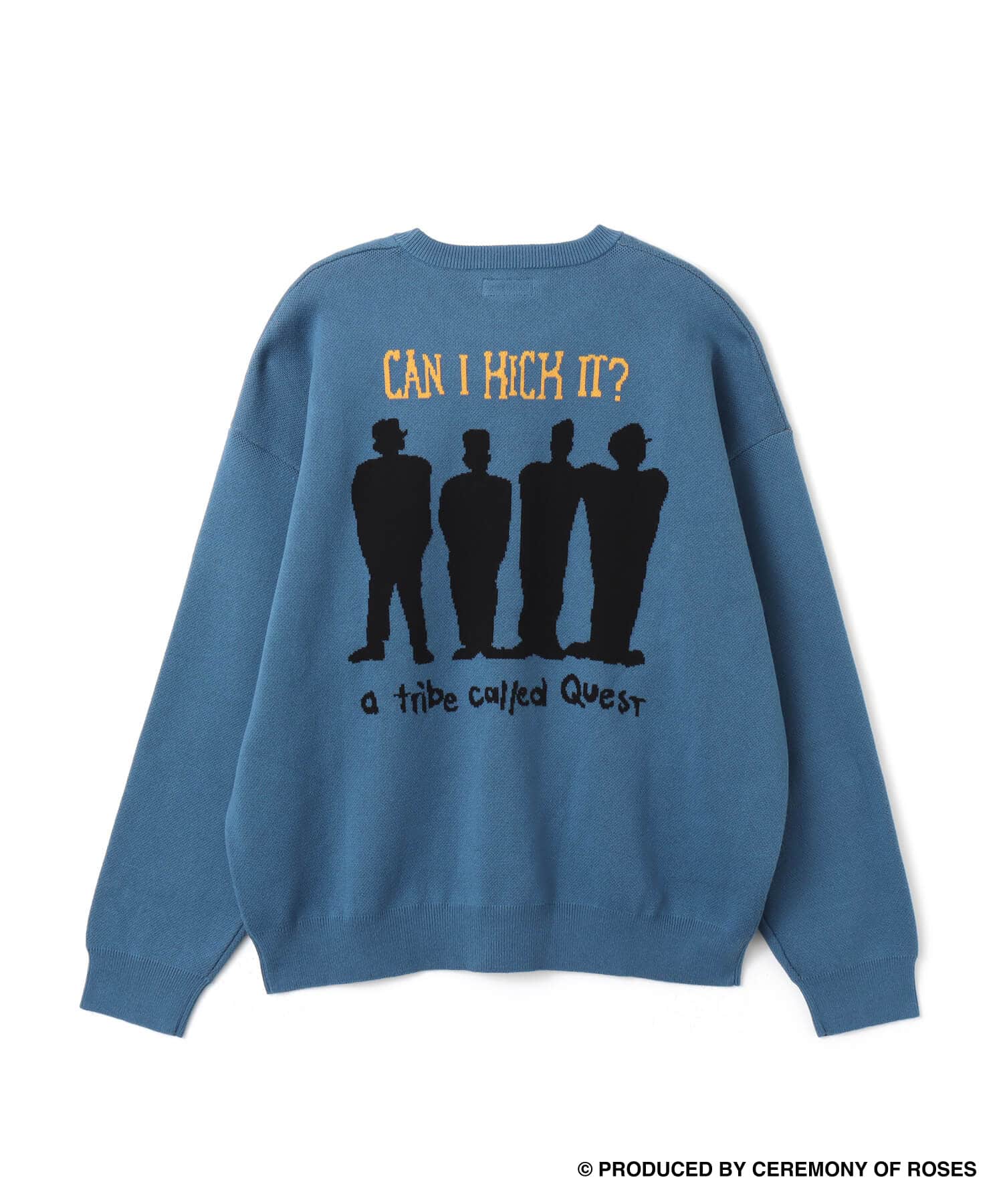 atmos x ATCQ Can I Kick It? Jacquard Knit Sweater NAVY（アトモス x