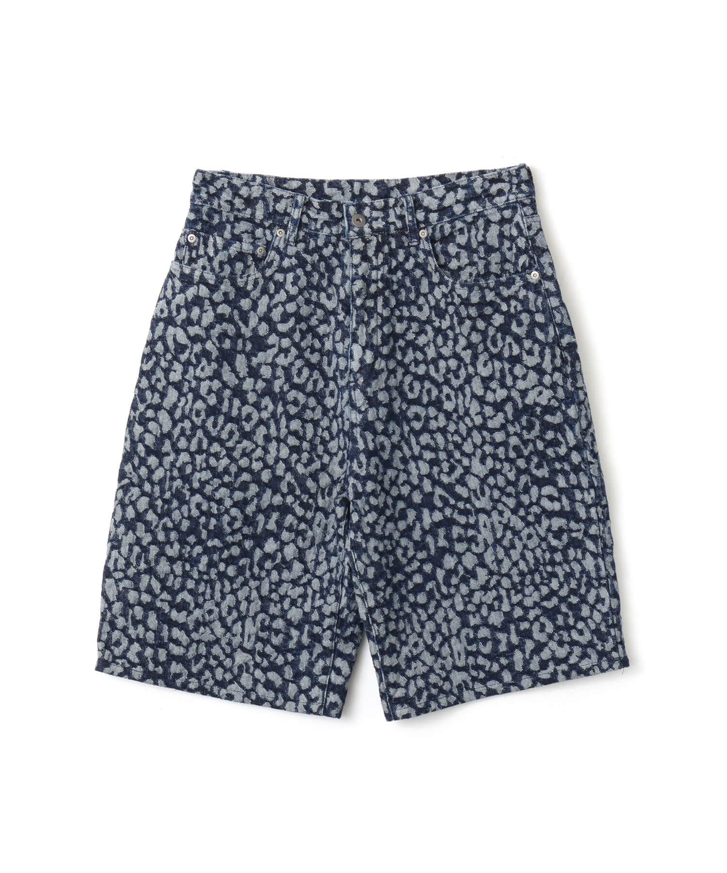 atmos Leopard Pattern Baggy Shorts BLUEのメイン画像