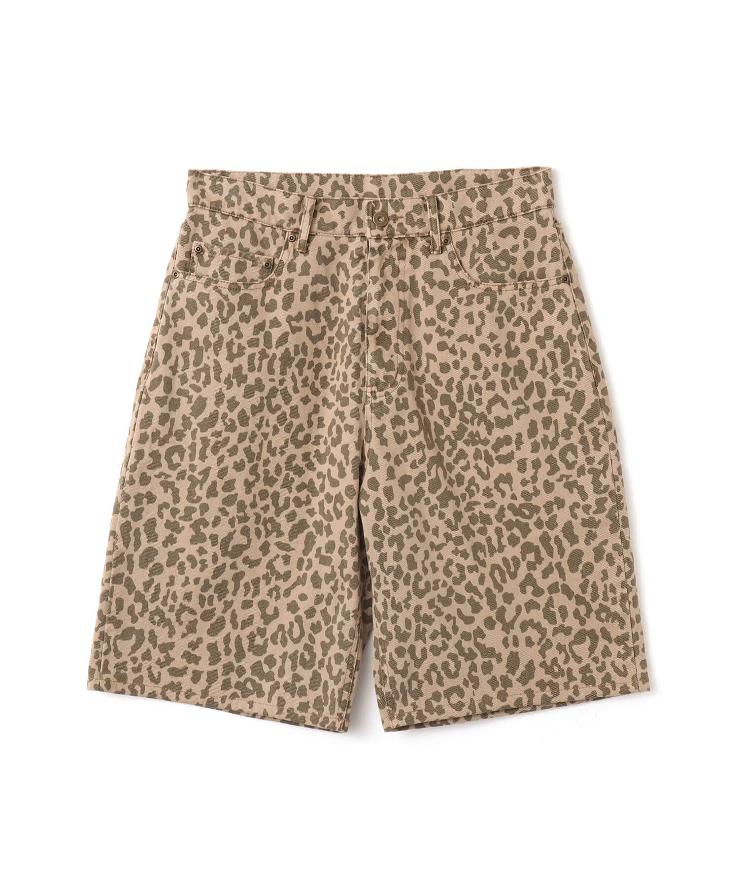 atmos Leopard Pattern Baggy Shorts KHAKIのメイン画像