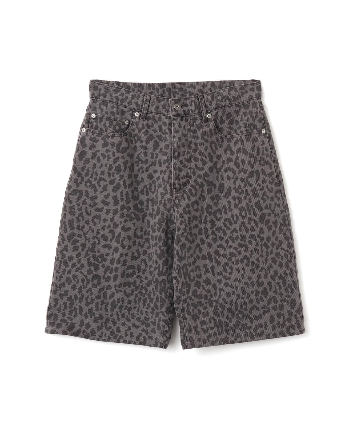 atmos Leopard Pattern Baggy Shorts LIGHT BLACKのメイン画像