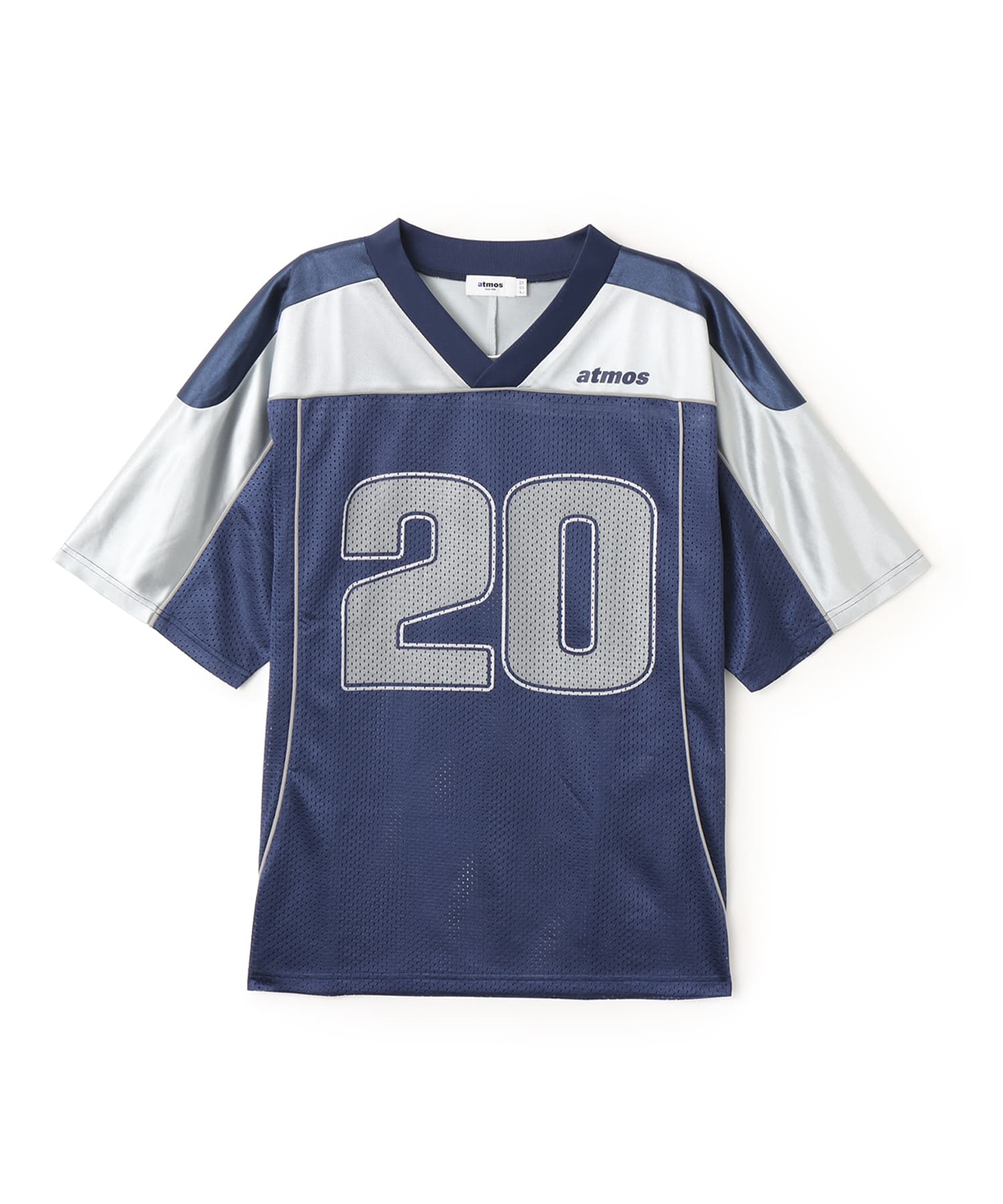 atmos Mesh Football Shirt NAVYのメイン画像