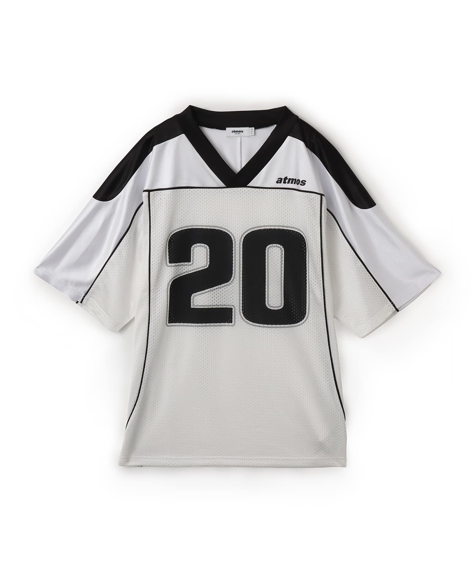 atmos Mesh Football Shirt WHITEのメイン画像