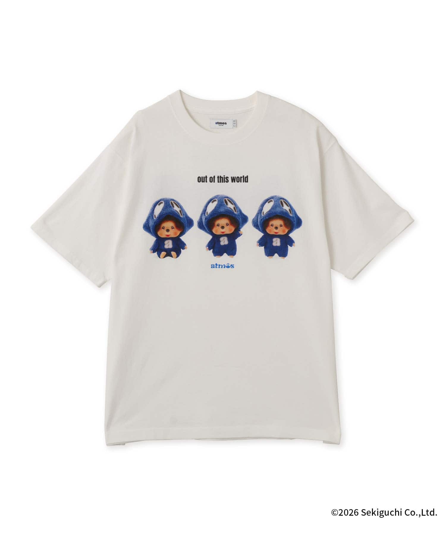 atmos MONCHHICHI x TENKYU T-shirt 2 WHITEのメイン画像