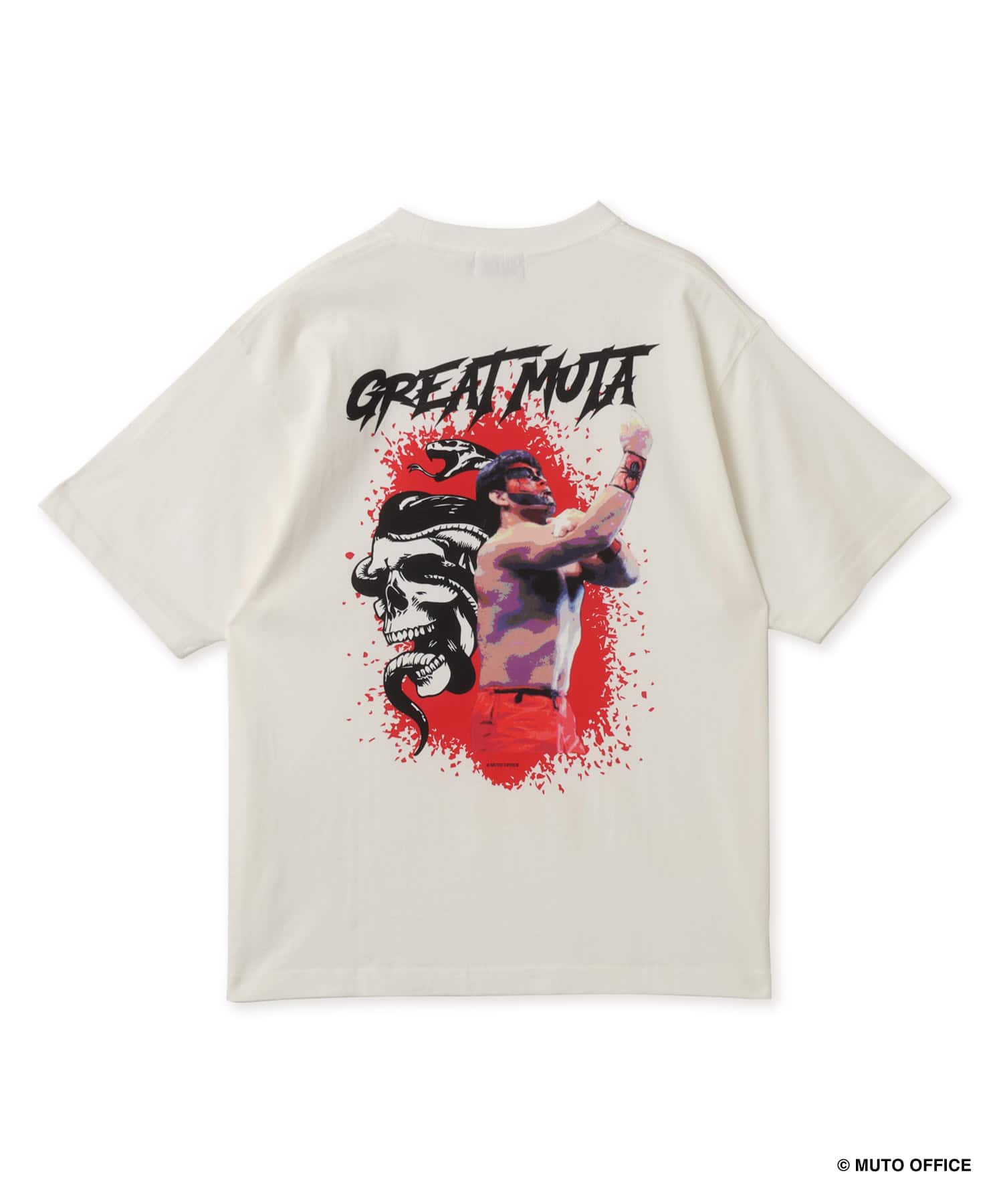GREAT MUTA x atmos T-shirt WHITEのメイン画像